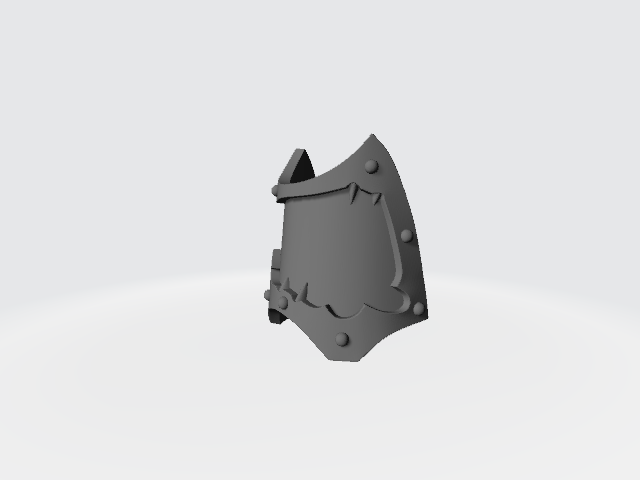 Night Lords Legion Warp Talon Shin Guards with Claw in Trim for McFarlane Toys Space Marines