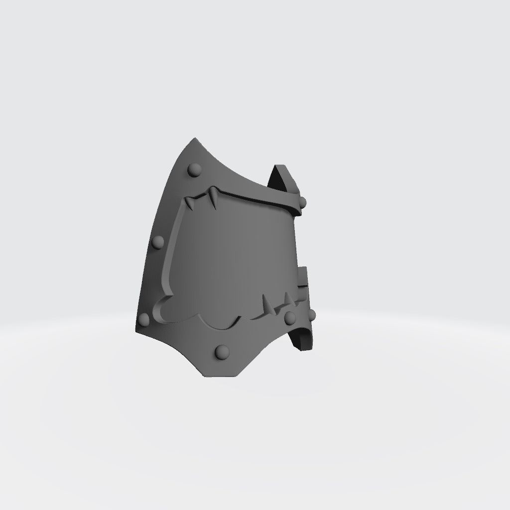 Night Lords Legion Warp Talon Shin Guards with Claw in Trim for McFarlane Toys Space Marines