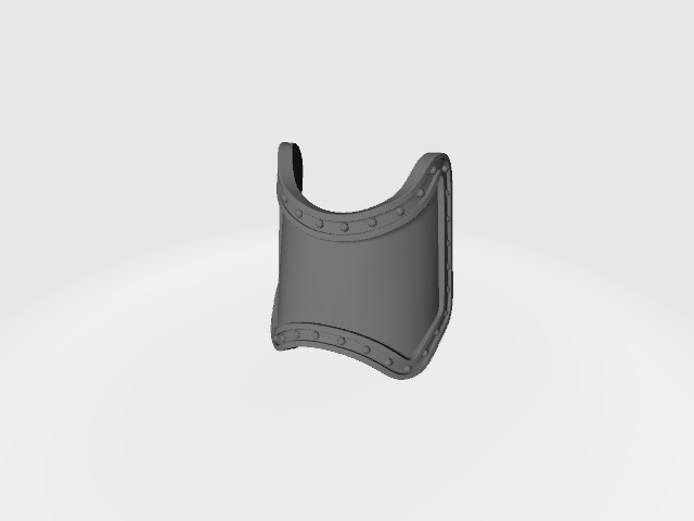 Shin Guard Plain with Rivets Compatible with McFarlane Toys Battle Brother Action Figures