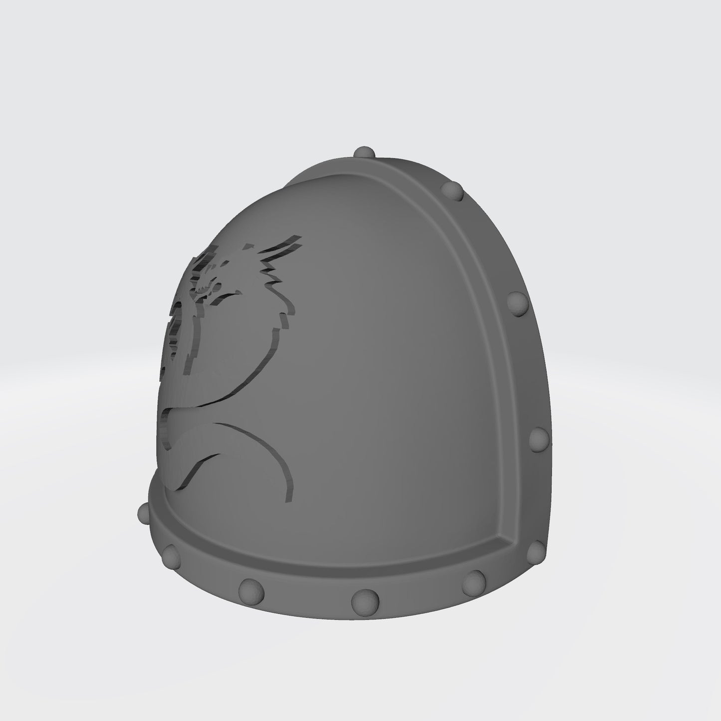 Alpha Legion MK VII Shoulder Pad with Studs and Hydra for McFarlane Toys Space Marine Action Figures