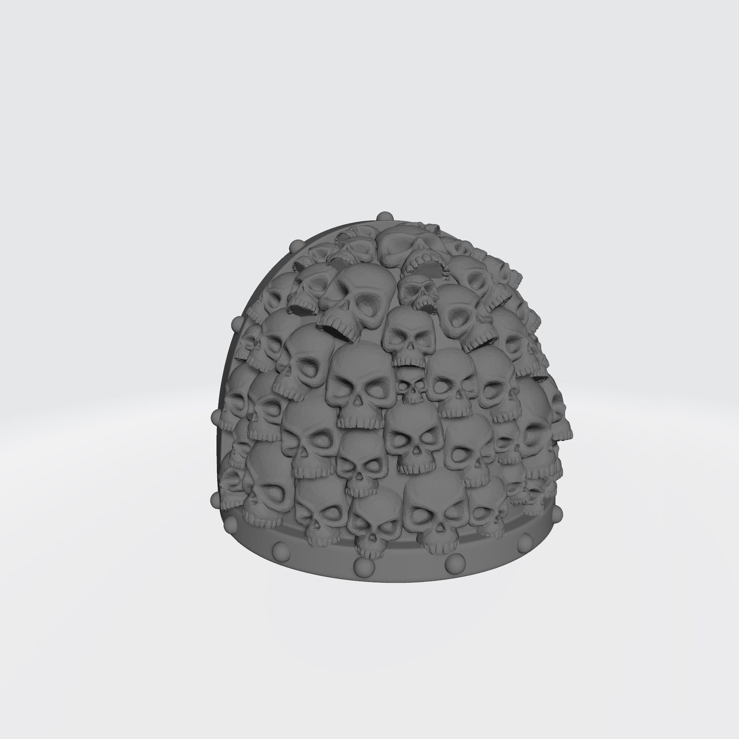 Battle Brother MKVII Shoulder Pad with Small Skulls and Studs for McFarlane Toys Space Marine Action Figures