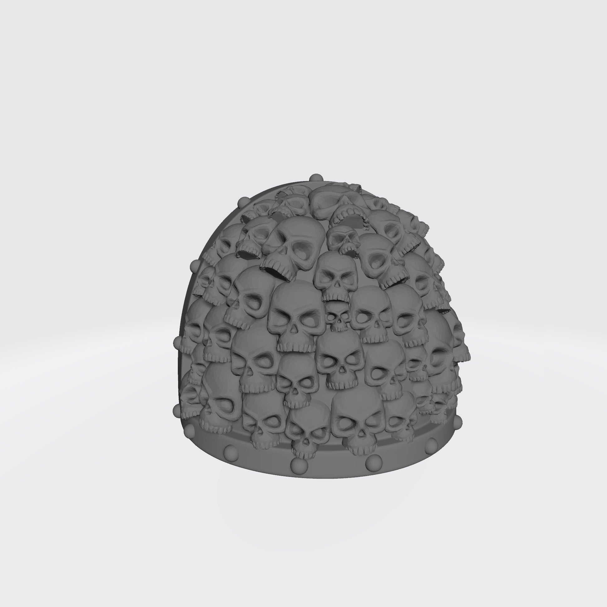 Battle Brother MKVII Shoulder Pad with Small Skulls and Studs for McFarlane Toys Space Marine Action Figures