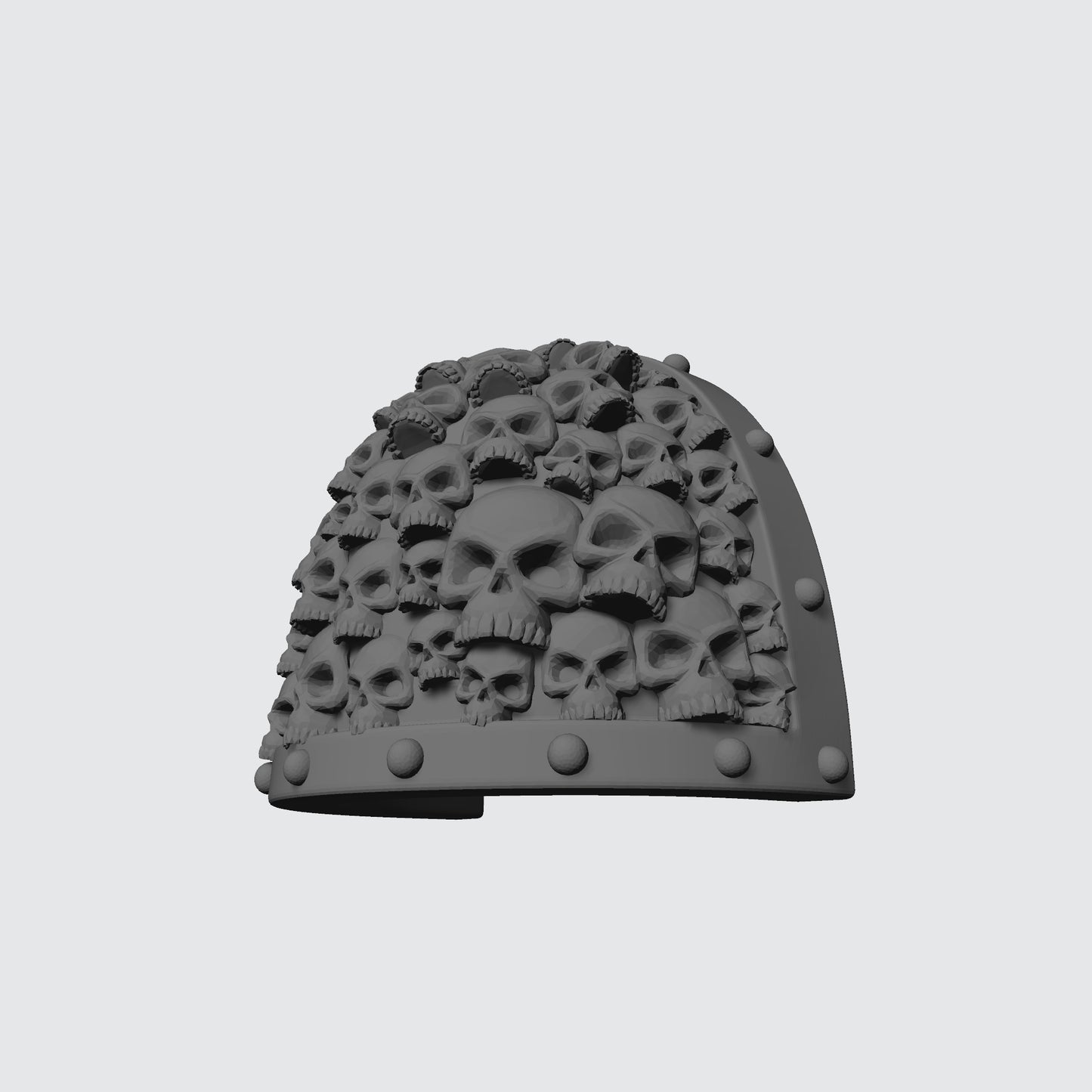 Battle Brother MKVII Shoulder Pad with Small Skulls and Studs for McFarlane Toys Space Marine Action Figures