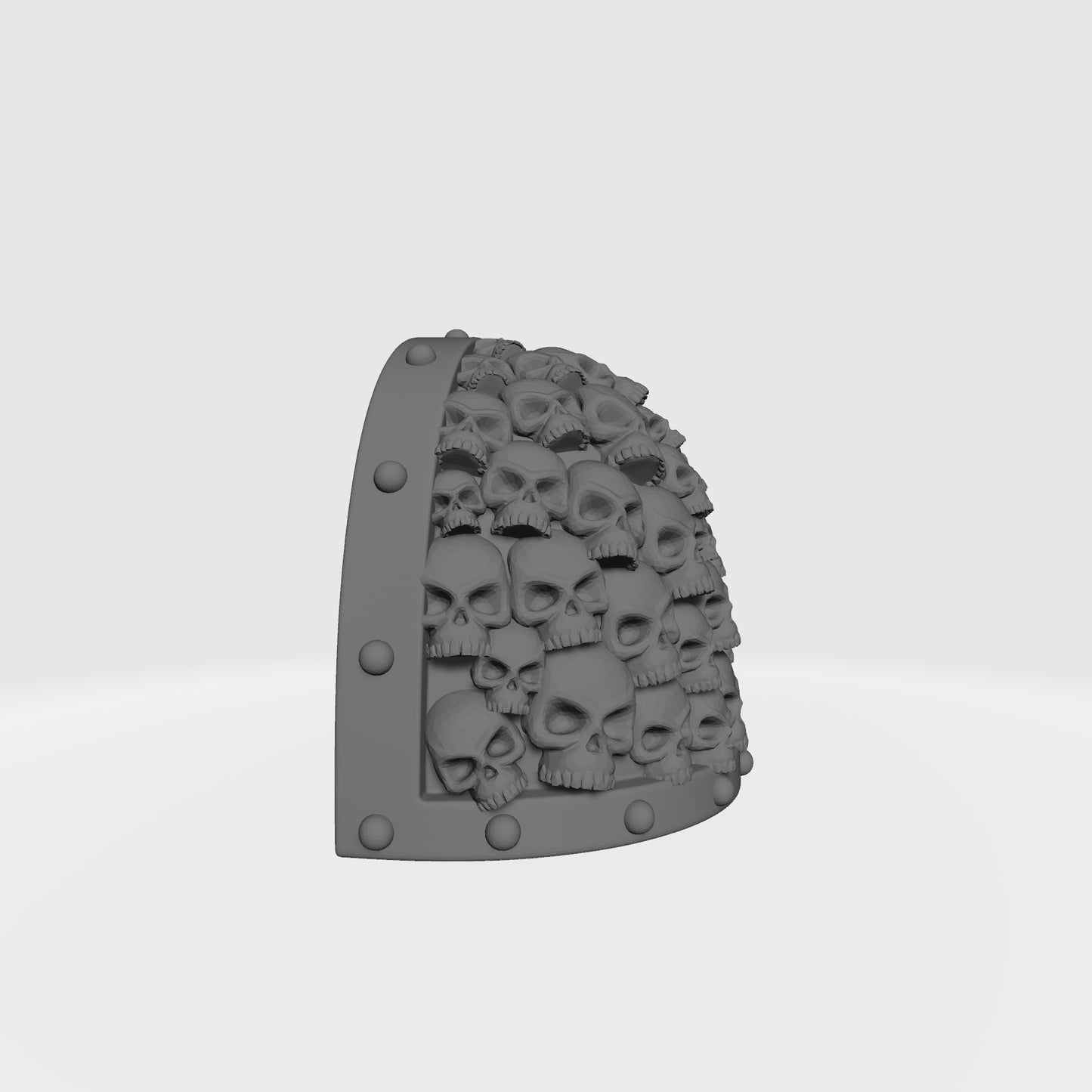 Battle Brother MKVII Shoulder Pad with Small Skulls and Studs for McFarlane Toys Space Marine Action Figures