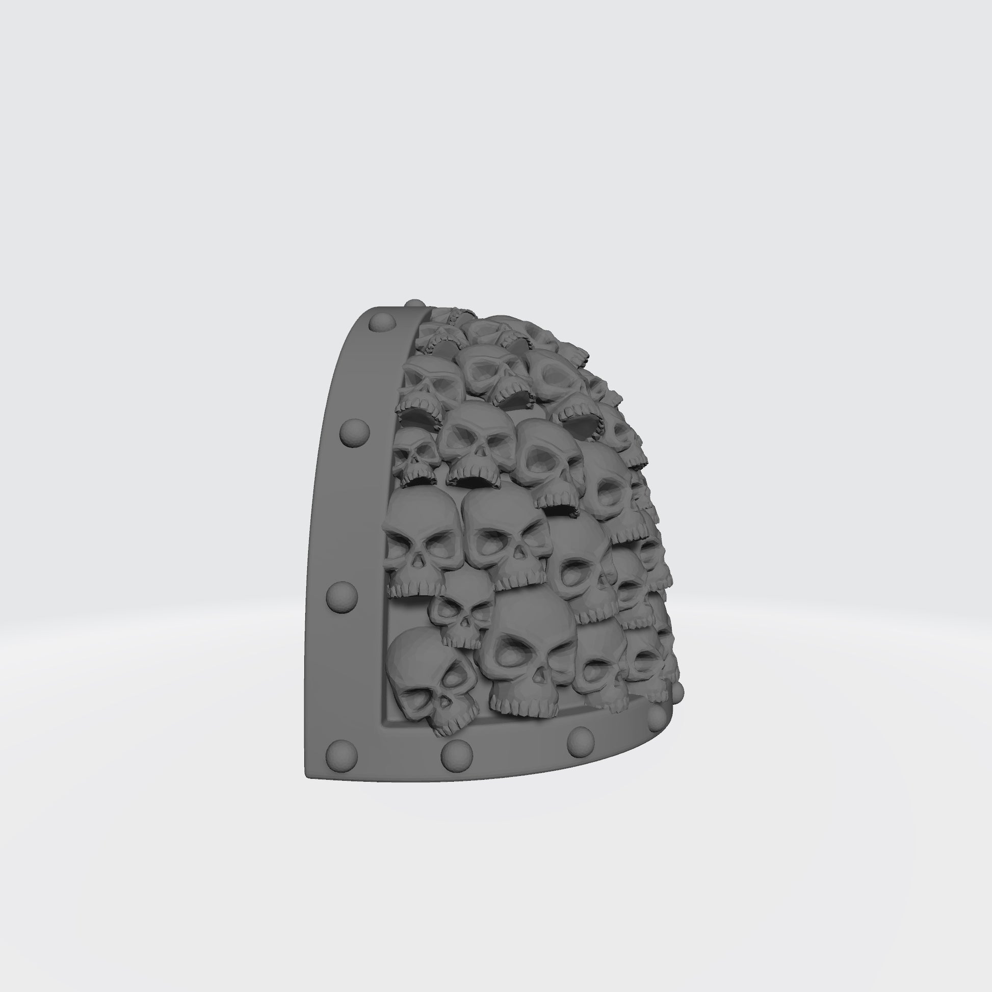 Battle Brother MKVII Shoulder Pad with Small Skulls and Studs for McFarlane Toys Space Marine Action Figures