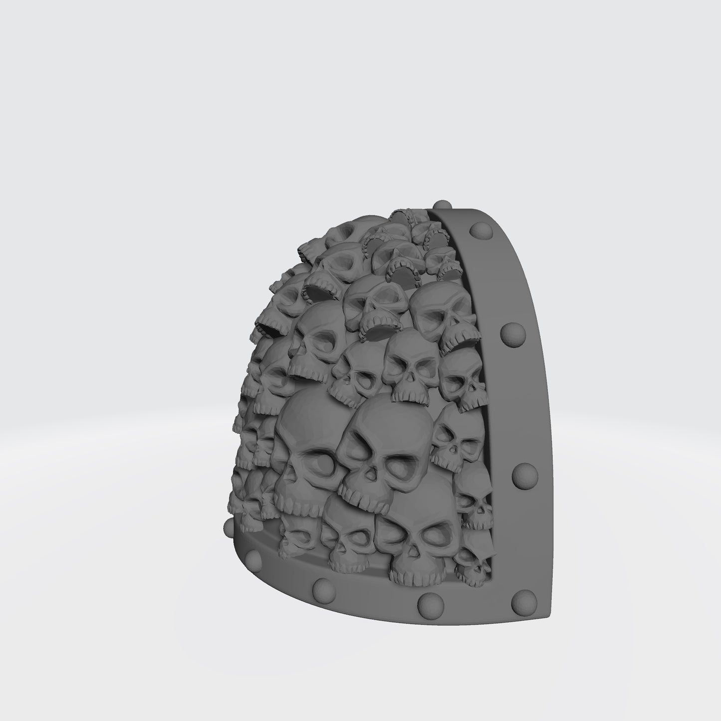 Battle Brother MKVII Shoulder Pad with Small Skulls and Studs for McFarlane Toys Space Marine Action Figures