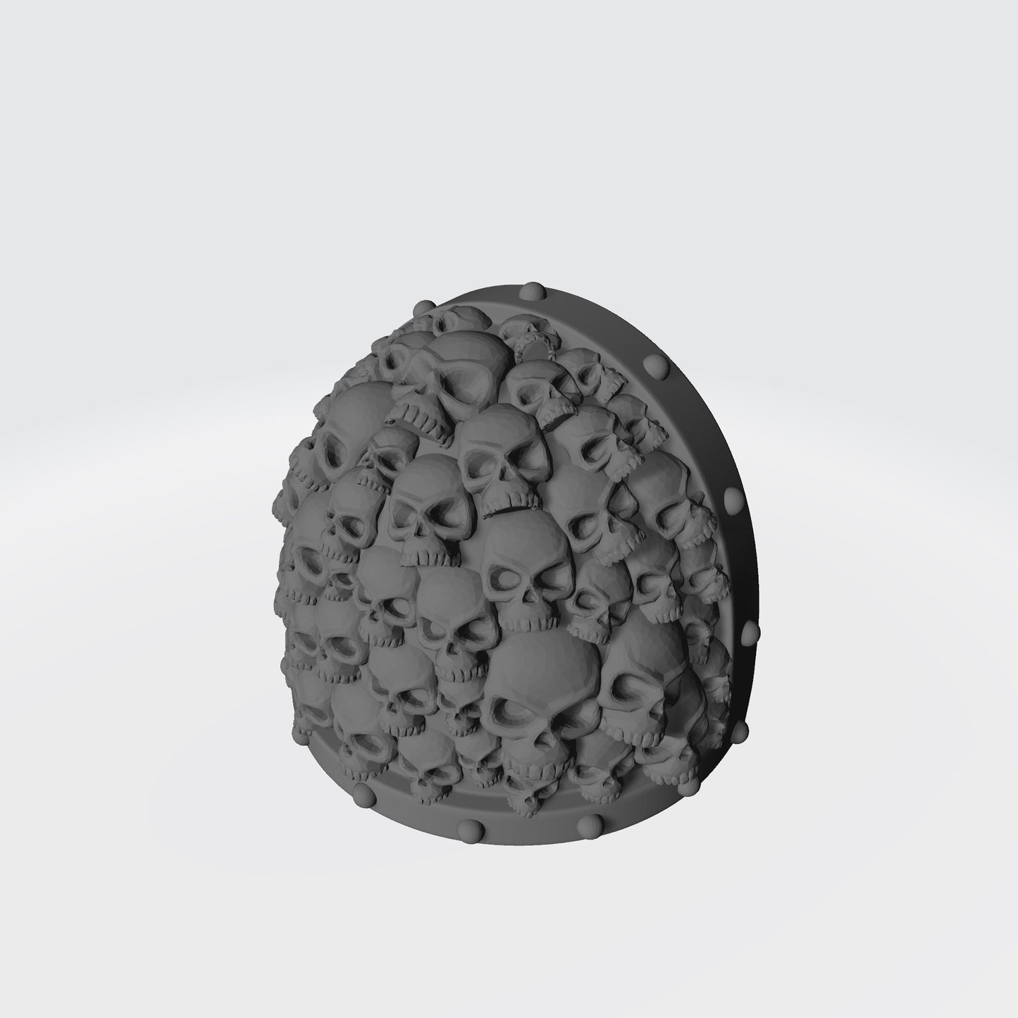 Battle Brother MKVII Shoulder Pad with Small Skulls and Studs for McFarlane Toys Space Marine Action Figures