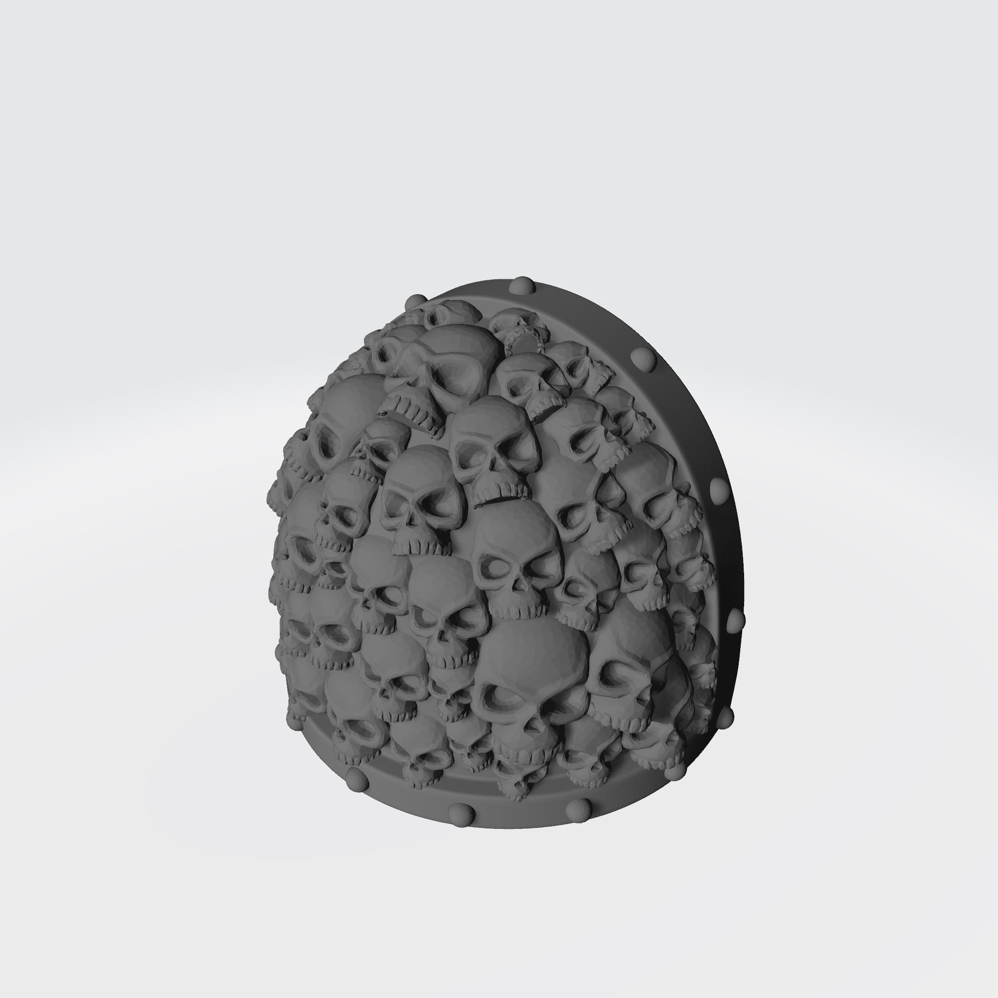 Battle Brother MKVII Shoulder Pad with Small Skulls and Studs for McFarlane Toys Space Marine Action Figures