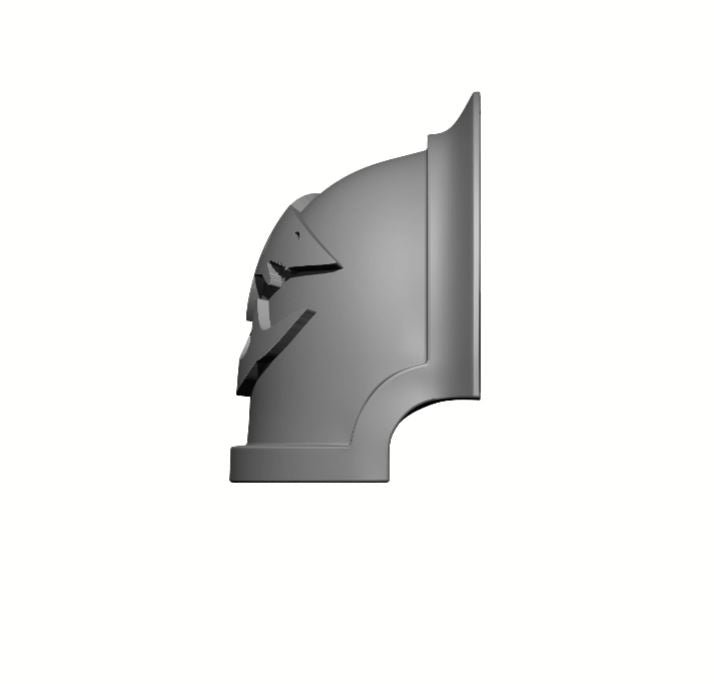 Carcharodons Chapter MKVII Right Shoulder Pad Notched for McFarlane Toys Space Marines