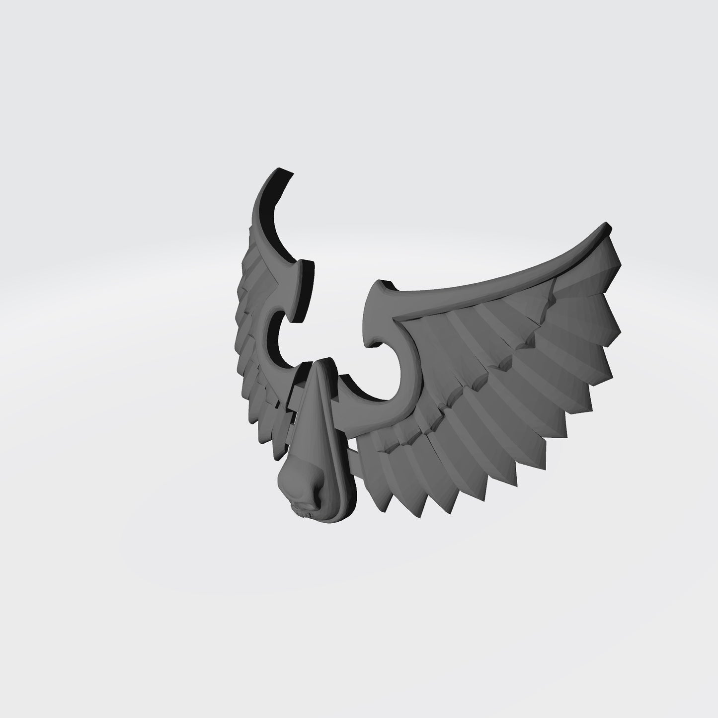 Custom Angels Vermillion Chapter Feathered Shoulder Pad Decal with Skull for McFarlane Toys Space Marines