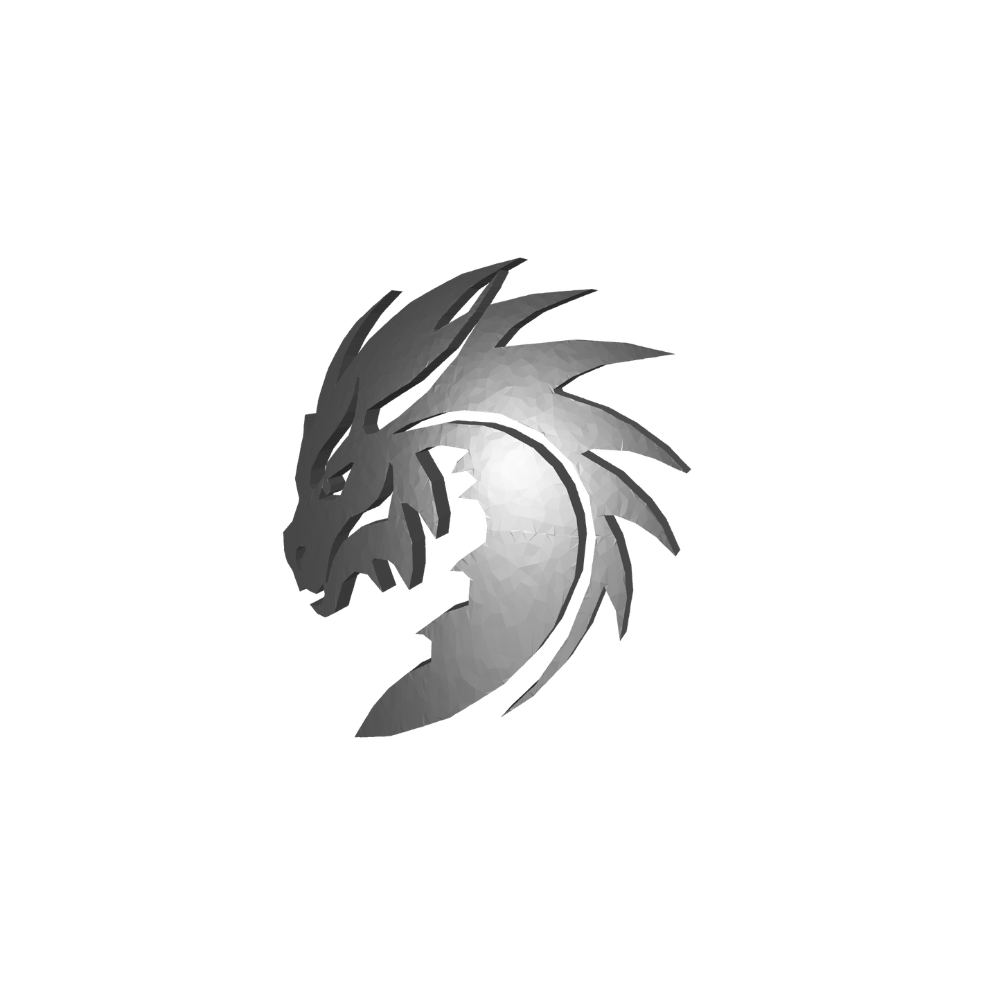 Black Dragons Chapter Shoulder Pad Decal Ver B for McFarlane Toys Space Marine Action Figures Custom 1:12th Scale Parts