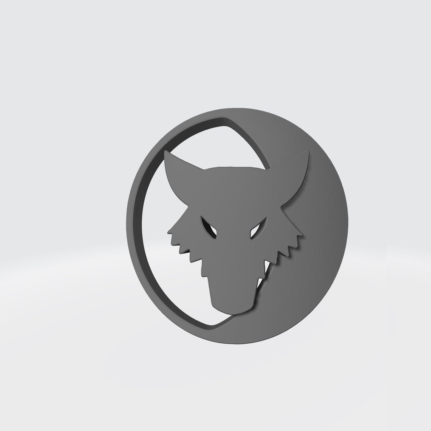 Custom Space Marine Luna Wolves Legion Right Shoulder Pad Decal for Grimdark Battle Brothers Action Figures