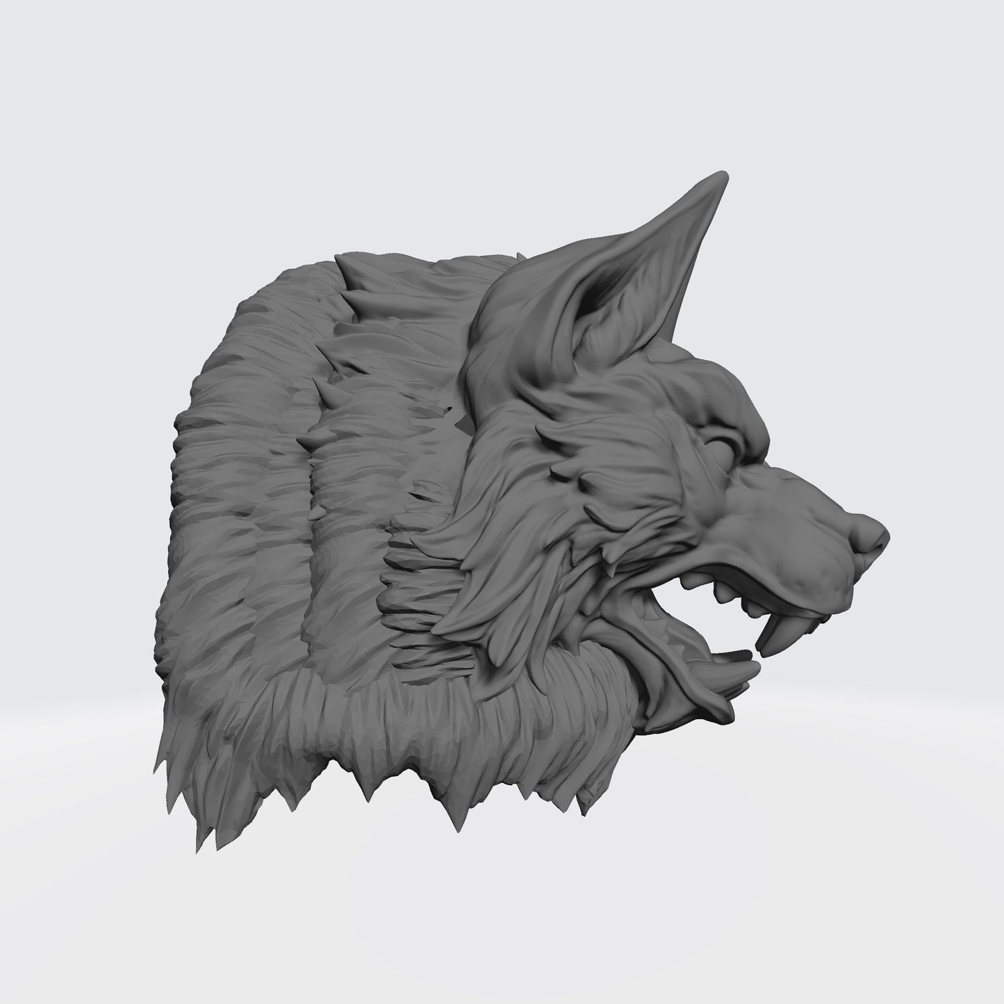 Custom Space Wolf Wolf Head Shoulder Pads for McFarlane Toys Space Marine Action Figures