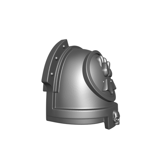 Imperial Fists Legion MKXI Skull Shoulder Pad for McFarlane Toys Space Marine Action Figures Custom 1:10th Scale Parts