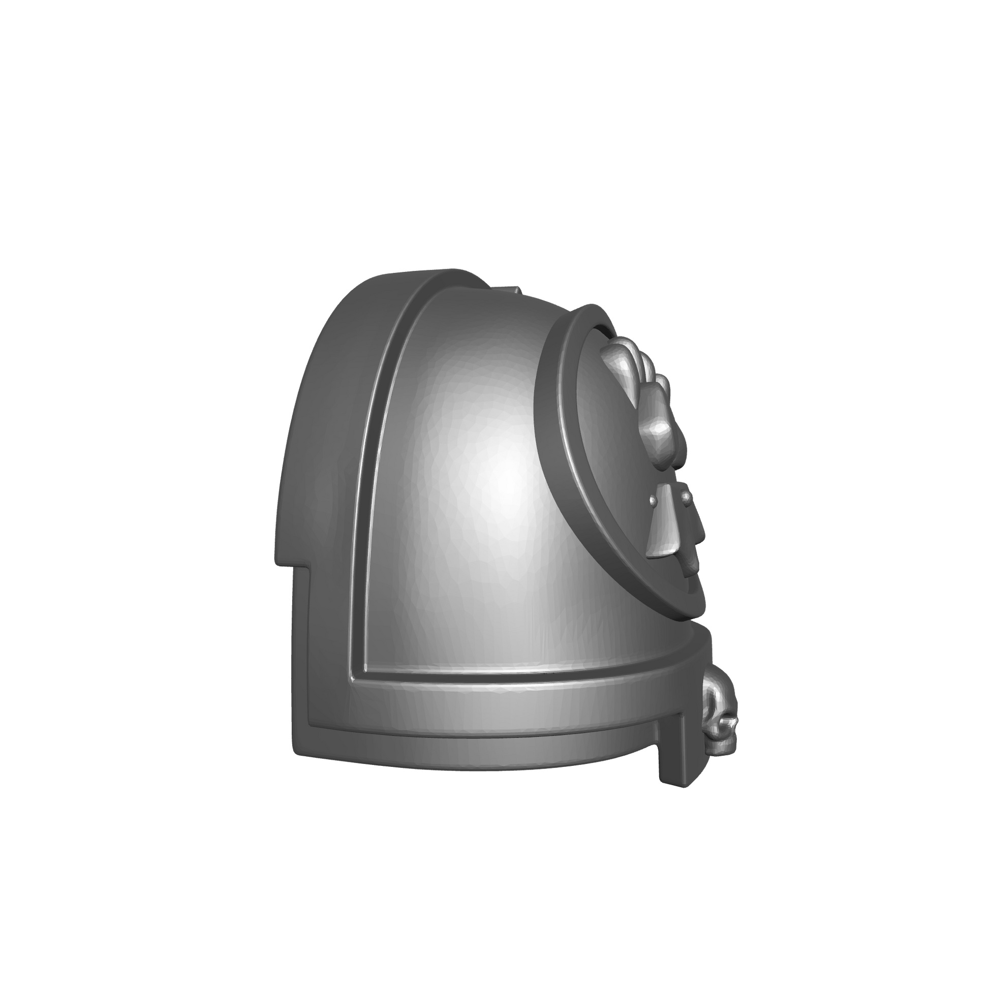 Imperial Fists Legion Right MKXI Shoulder Pad with Skull for McFarlane Toys Space Marine Action Figures Custom 1:10th Scale Parts