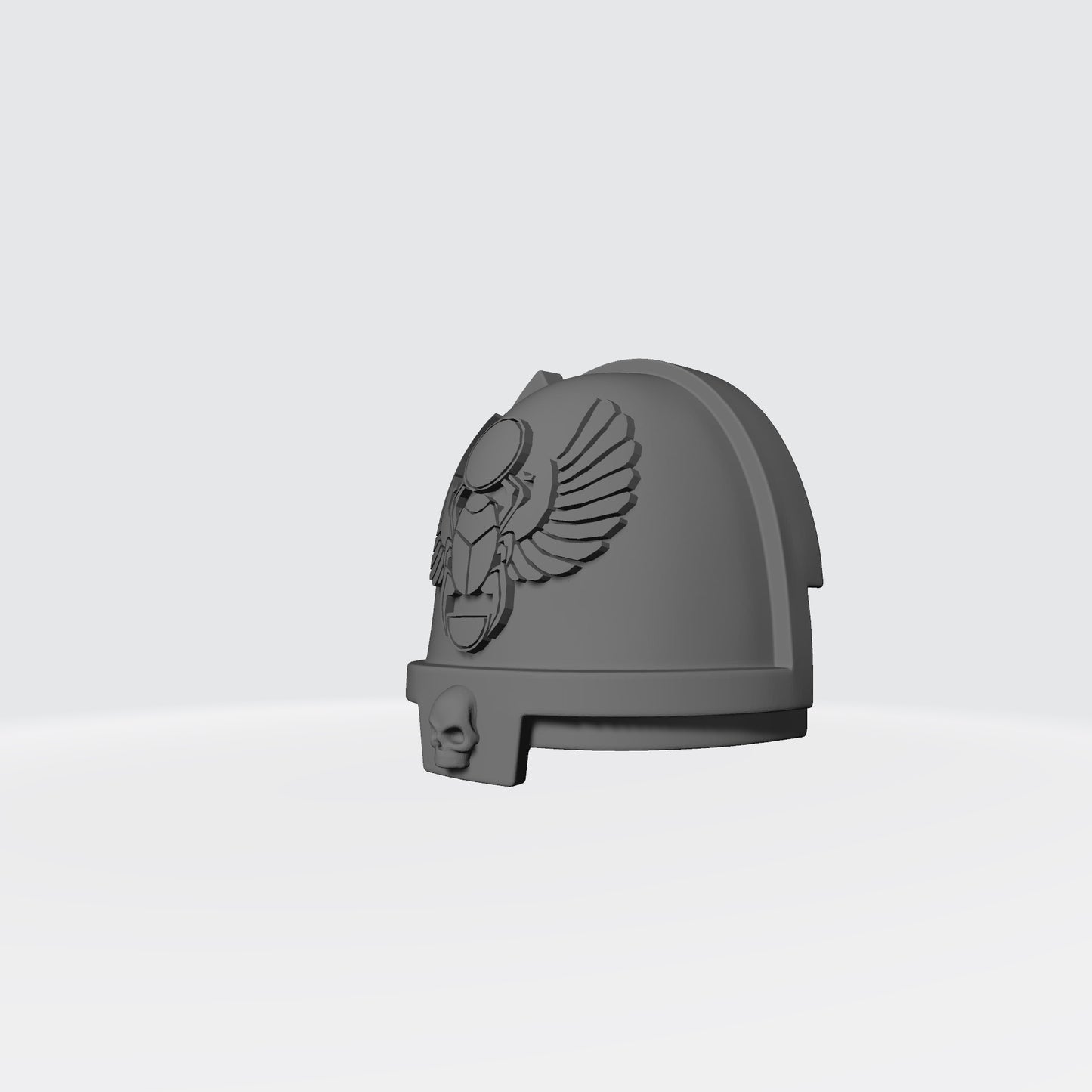Thousand Sons MKXI Skull Shoulder Pad with Winged Beetle for McFarlane Toys Space Marines