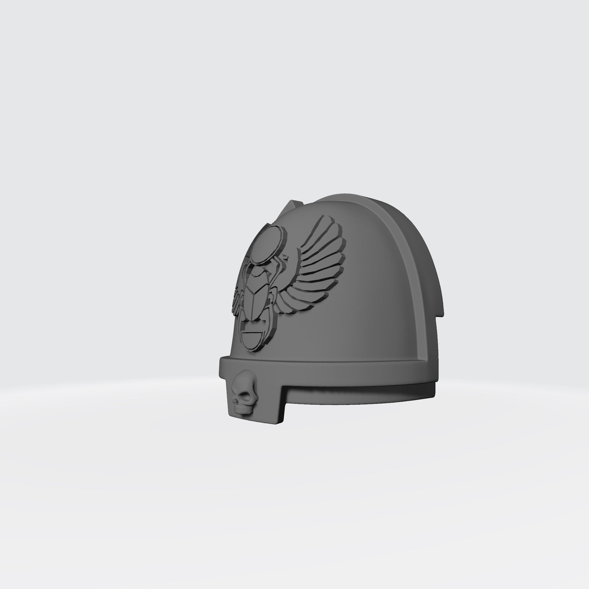 Thousand Sons MKXI Skull Shoulder Pad with Winged Beetle for McFarlane Toys Space Marines