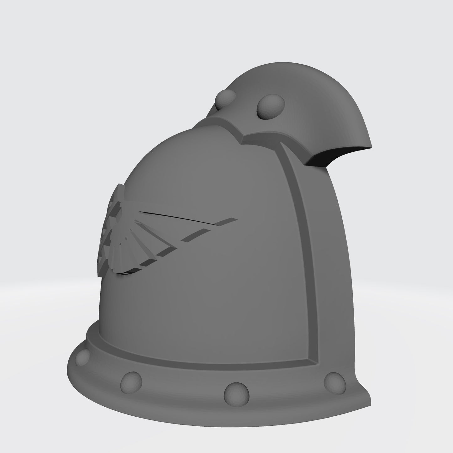 Space Marine Apothecary MKIII Shoulder Pad Left 3 Quarter Studded (with two Rivets) Sword Breaker for McFarlane Toys Action Figures
