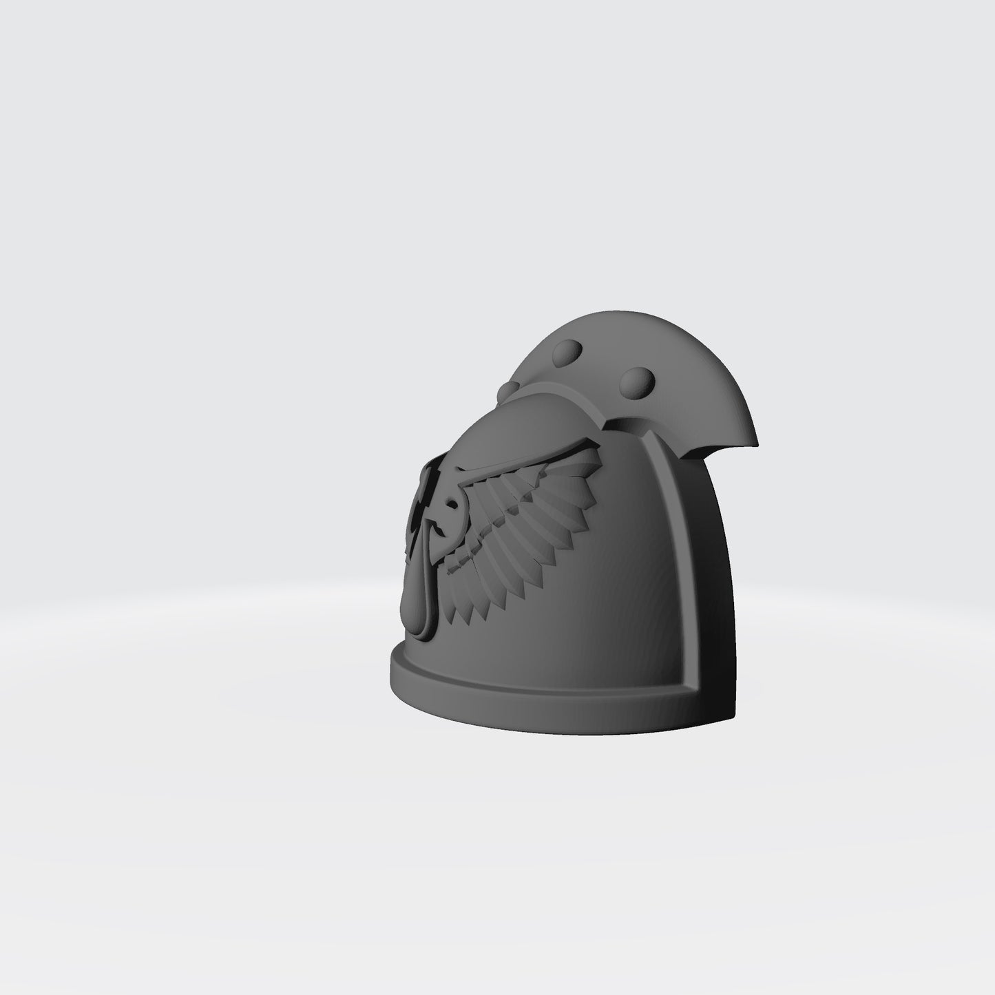 Blood Angels MK III Shoulder Pad 3 Quarter Studded Left Pauldron for McFarlane Toys Space Marines Sanguis Legion