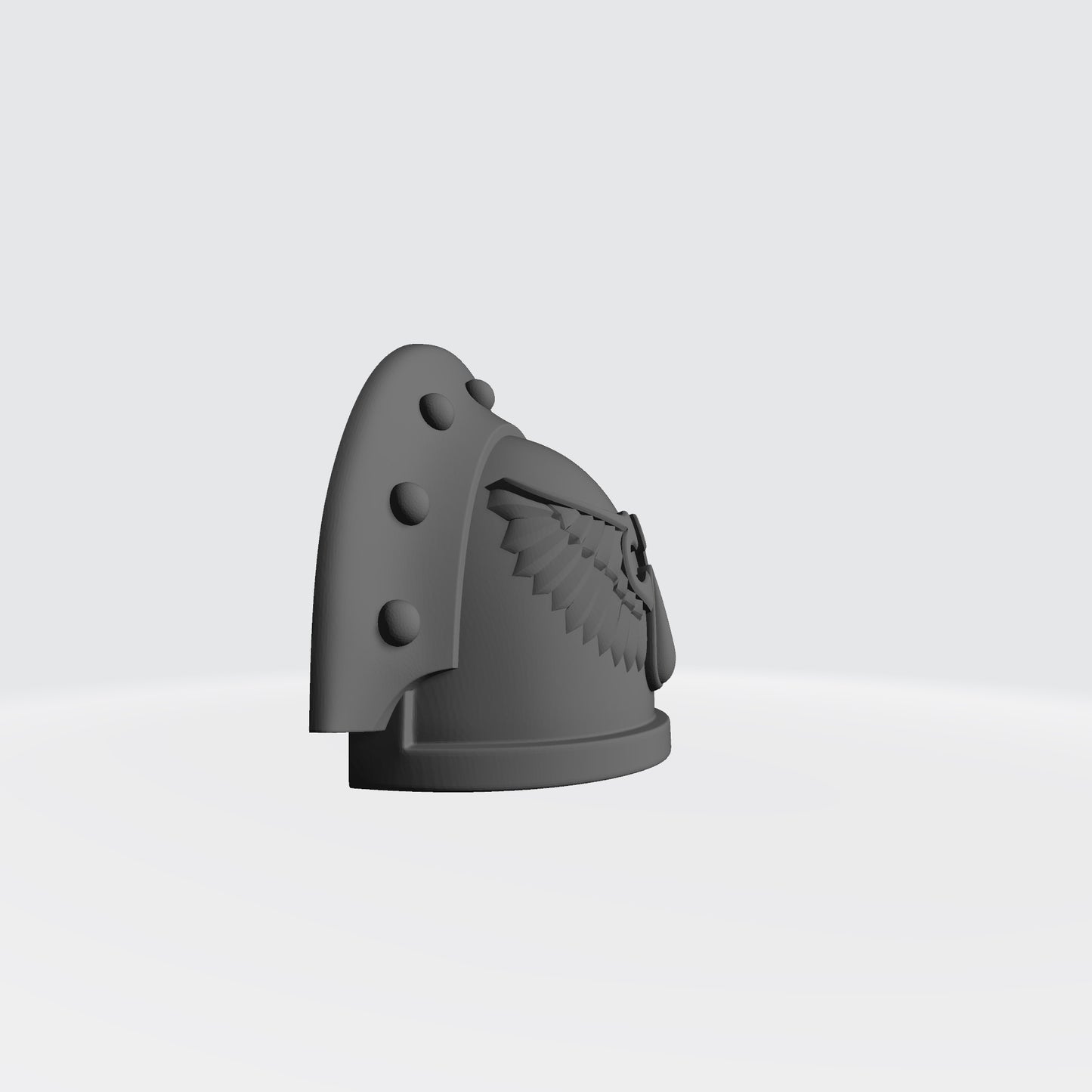 Blood Angels MK III Shoulder Pad 3 Quarter Studded Left Pauldron for McFarlane Toys Space Marines Sanguis Legion