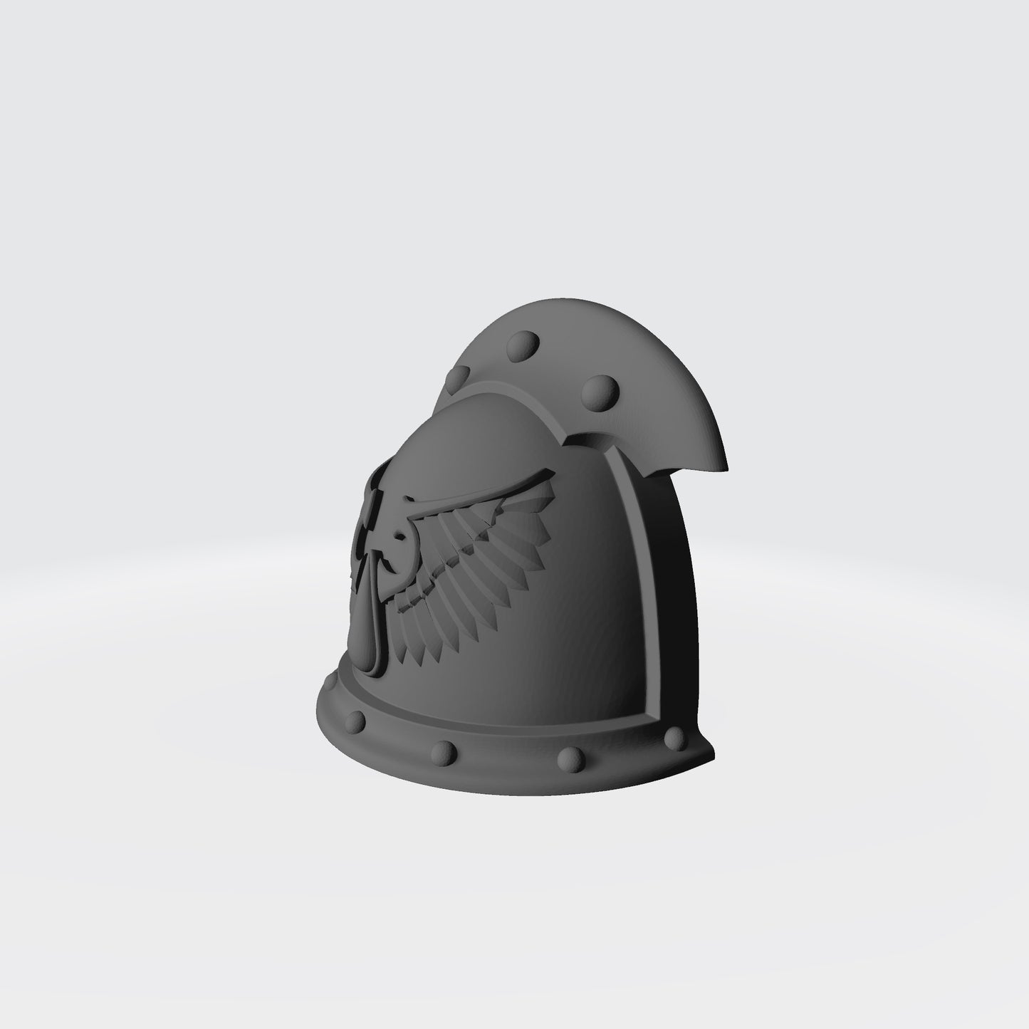 Blood Angels Sanguis Legion MKIII 3 Quarter Studded (with two Rivets) Sword Breaker Shoulder Pad for McFarlane Toys Action Figures