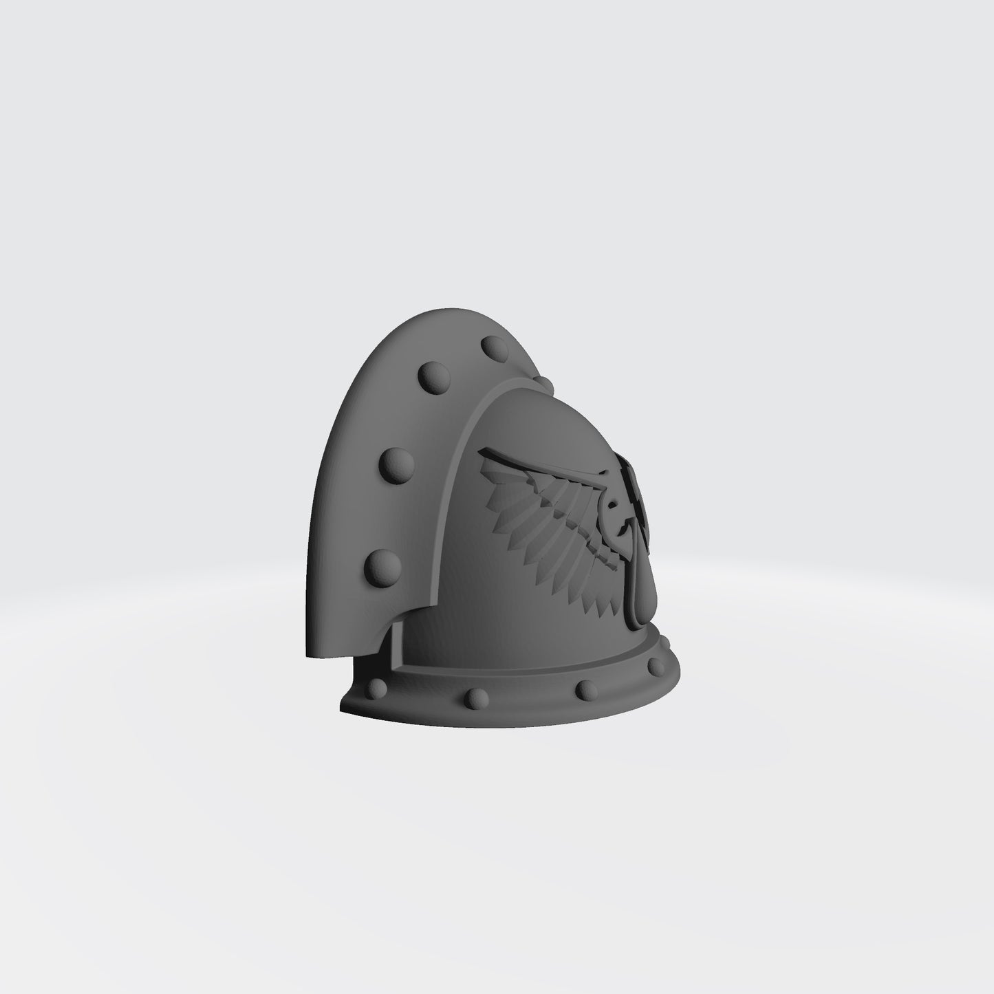 Blood Angels Sanguis Legion MKIII 3 Quarter Studded (with two Rivets) Sword Breaker Shoulder Pad for McFarlane Toys Action Figures