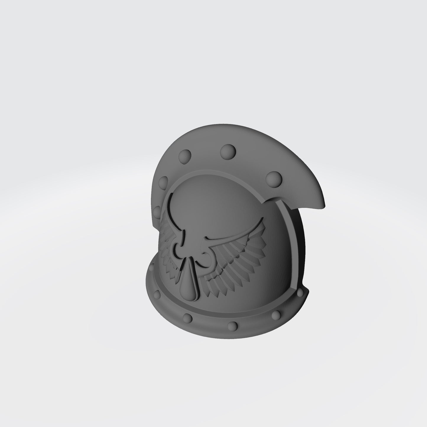Blood Angels Sanguis Legion MKIII 3 Quarter Studded (with two Rivets) Sword Breaker Shoulder Pad for McFarlane Toys Action Figures