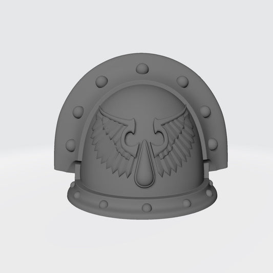 Blood Angels MKIII Full Sword Breaker Studded with Double Rivets Shoulder Pad for McFarlane Toys Action Figures