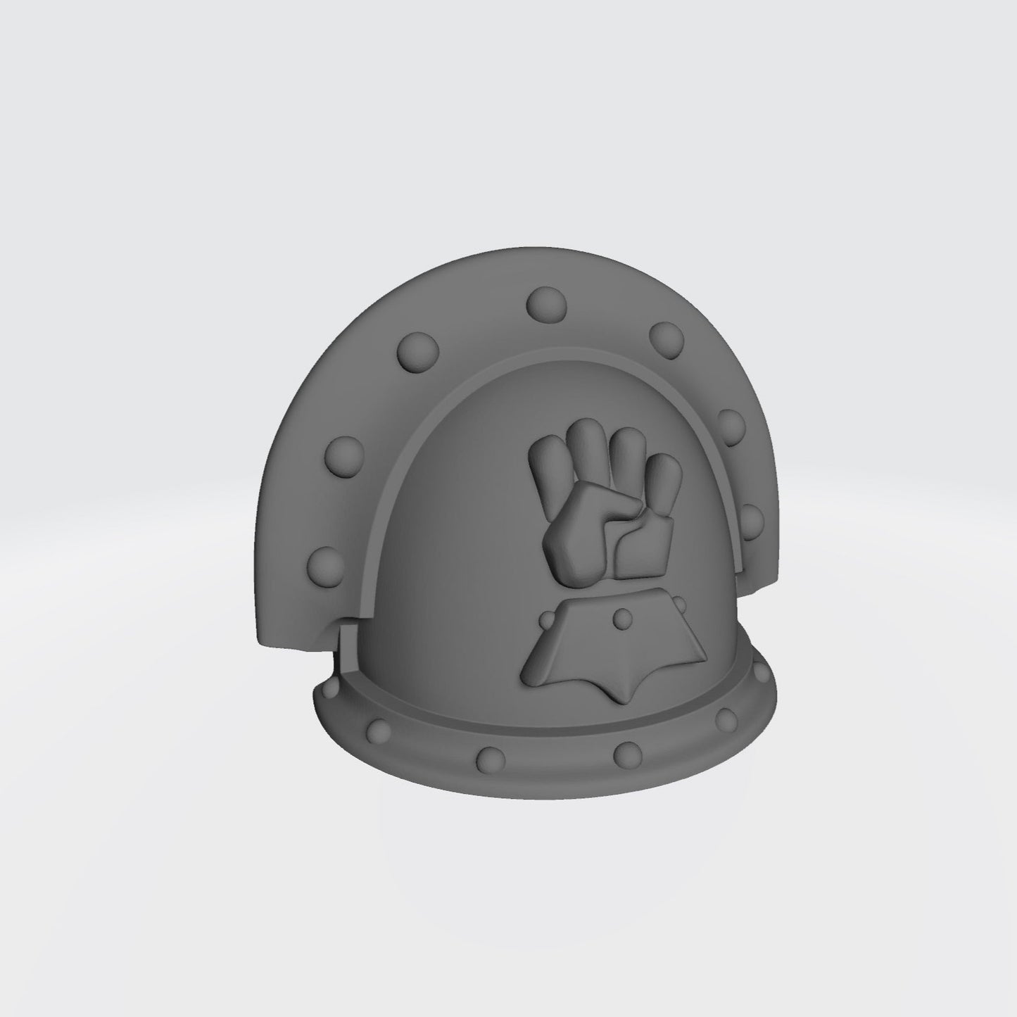 Imperial Fists Legion MKIII Deluxe Shoulder Pad Full Sword Breaker Studded with Double Rivets for McFarlane Toys Action Figures