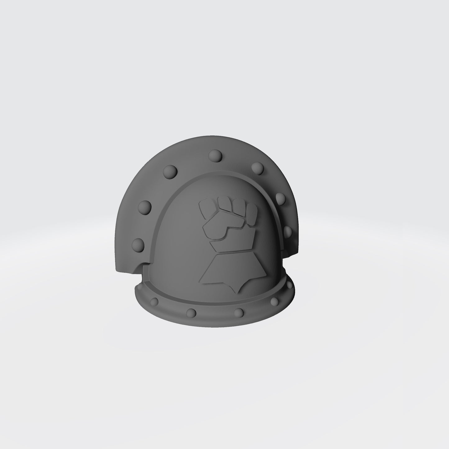 Imperial Fists Legion MKIII Shoulder Pad Full Sword Breaker Studded with Double Rivets for McFarlane Toys Action Figures