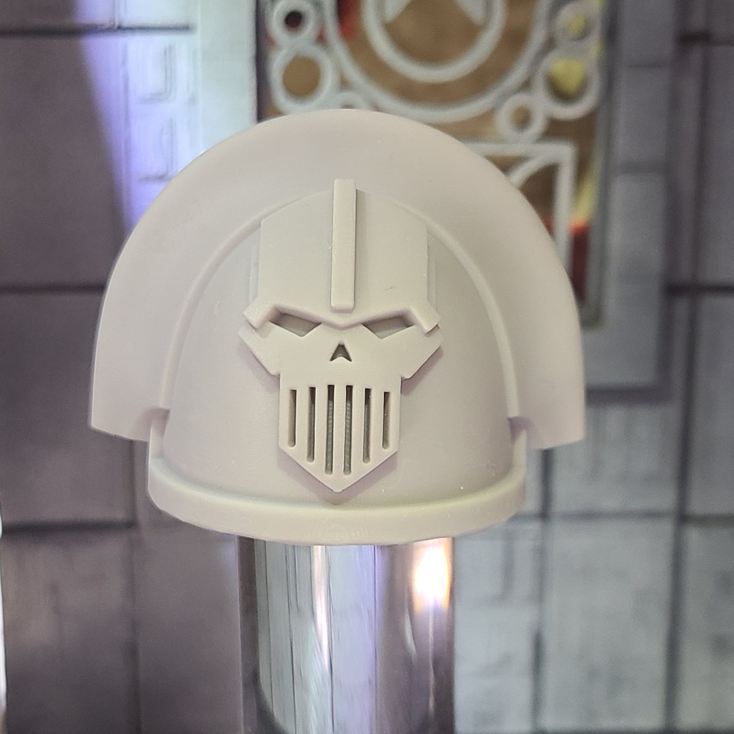 Iron Warriors Legion MKIII Shoulder Pad V10 for McFarlane Toys Traitor Marine Action Figures Custom 1:12th Scale Pauldrons