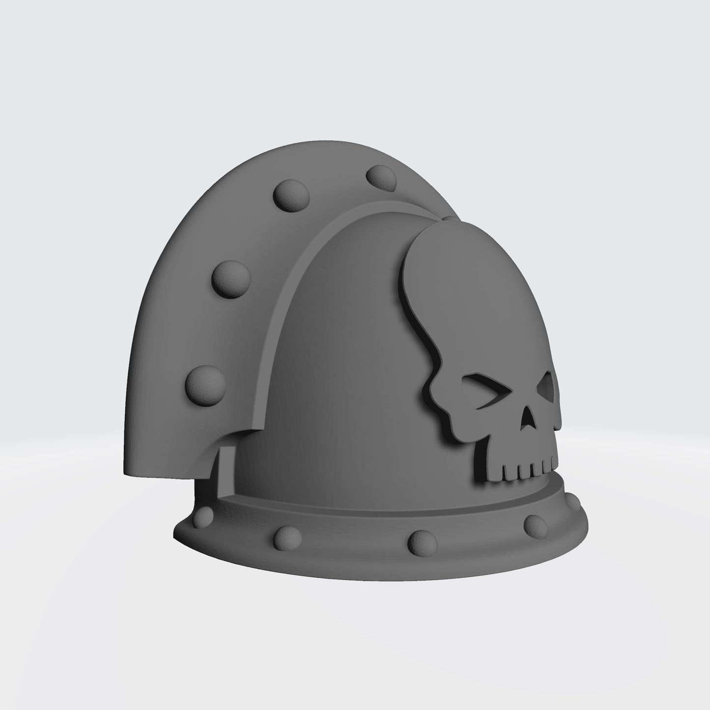 Space Marine Mortifactors Chapter MKIII Shoulder Pad Left 3 Quarter Studded (with two Rivets) Sword Breaker for McFarlane Toys Action Figures (Copy)