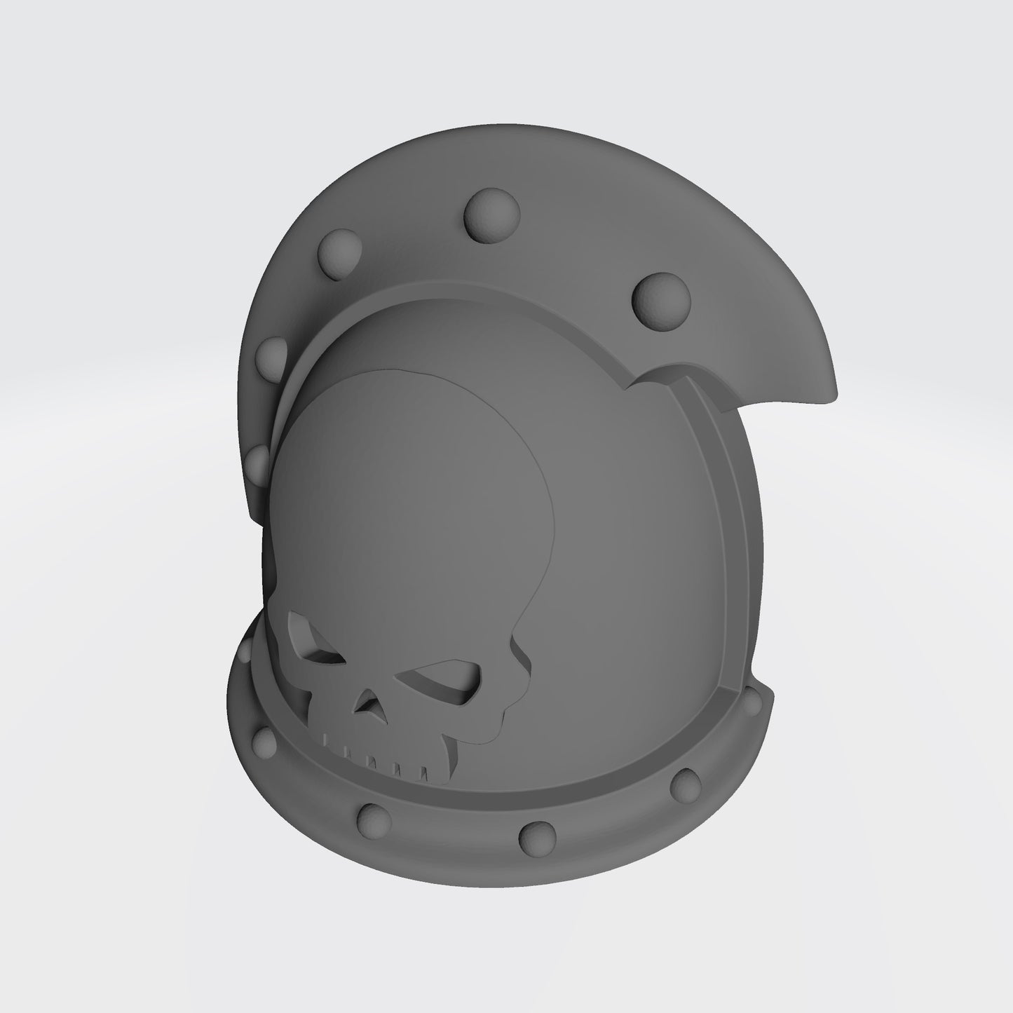 Space Marine Mortifactors Chapter MKIII Shoulder Pad Left 3 Quarter Studded (with two Rivets) Sword Breaker for McFarlane Toys Action Figures (Copy)