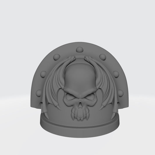 Night Lords Legion Qty: 10 MKIII Shoulder Pad Ver 11 for 28mm Scale Traitor Marine Miniatures