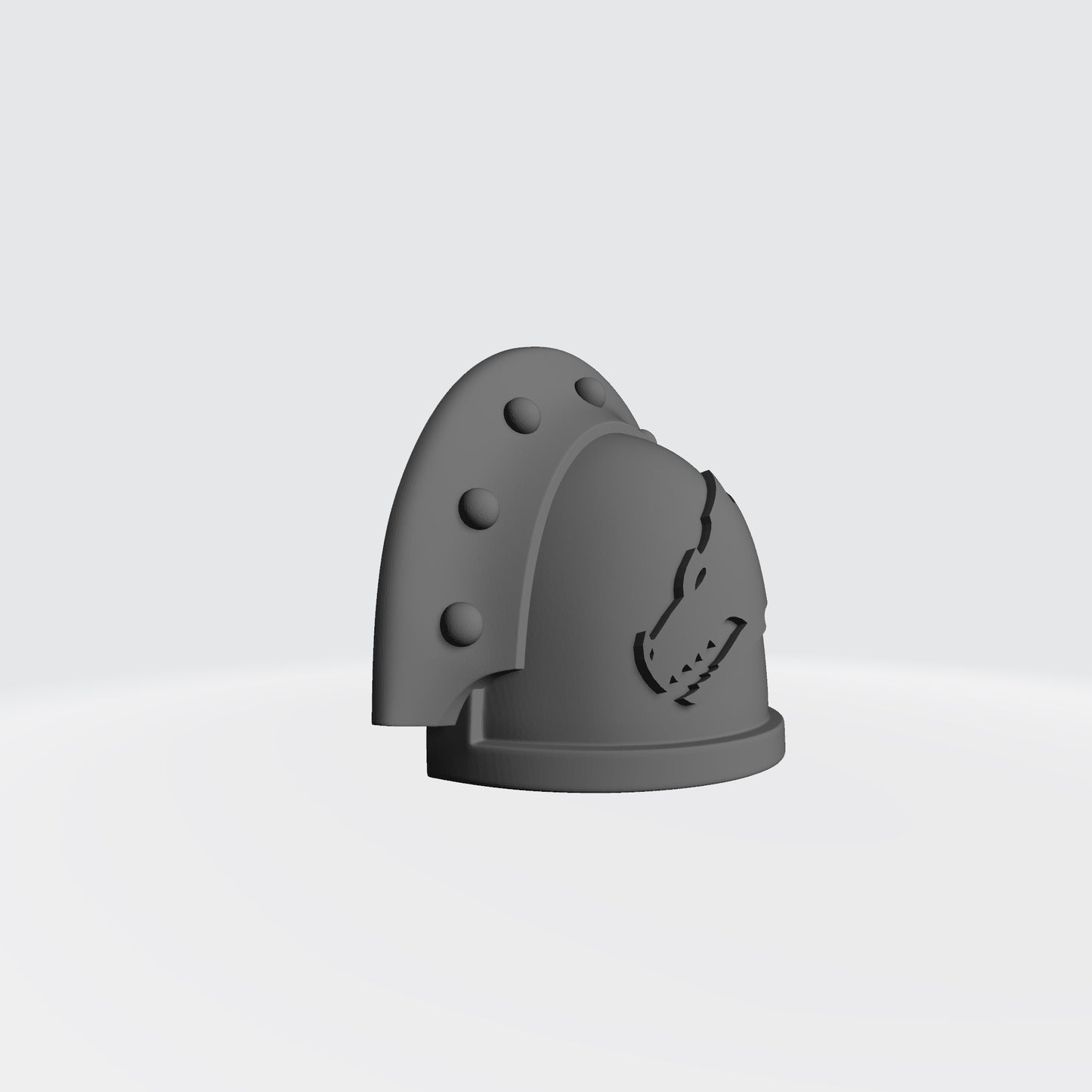 Salamanders Legion MKIII 3 Quarter Studded (with Rivets) Sword Breaker Shoulder Pad for McFarlane Toys Action Figures