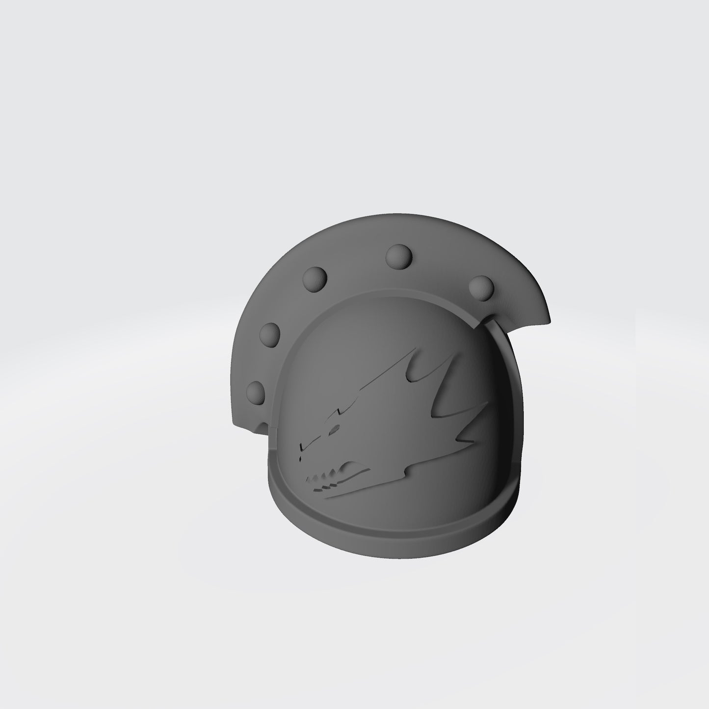 Salamanders Legion MKIII 3 Quarter Studded (with Rivets) Sword Breaker Shoulder Pad for McFarlane Toys Action Figures