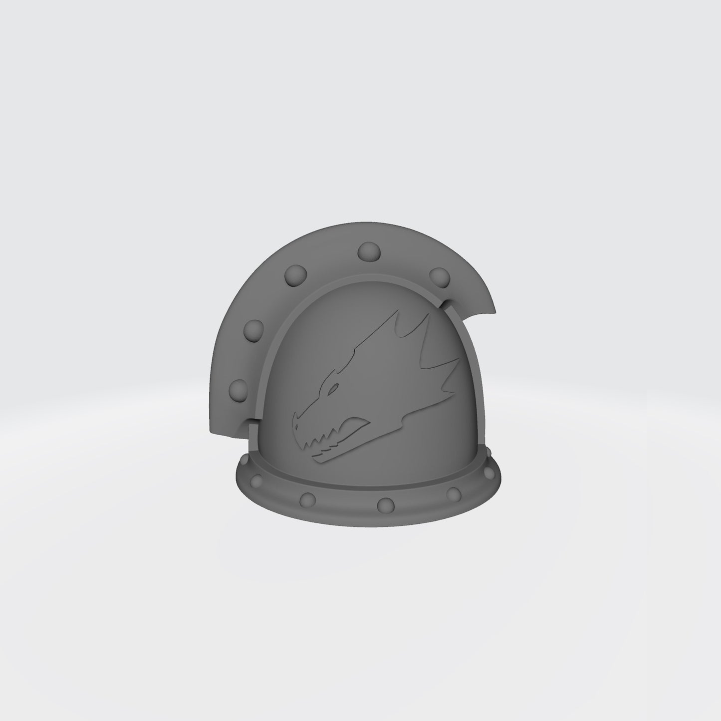 Salamanders Legion MKIII 3 Quarter Studded (with Rivets) Sword Breaker Shoulder Pad for McFarlane Toys Action Figures