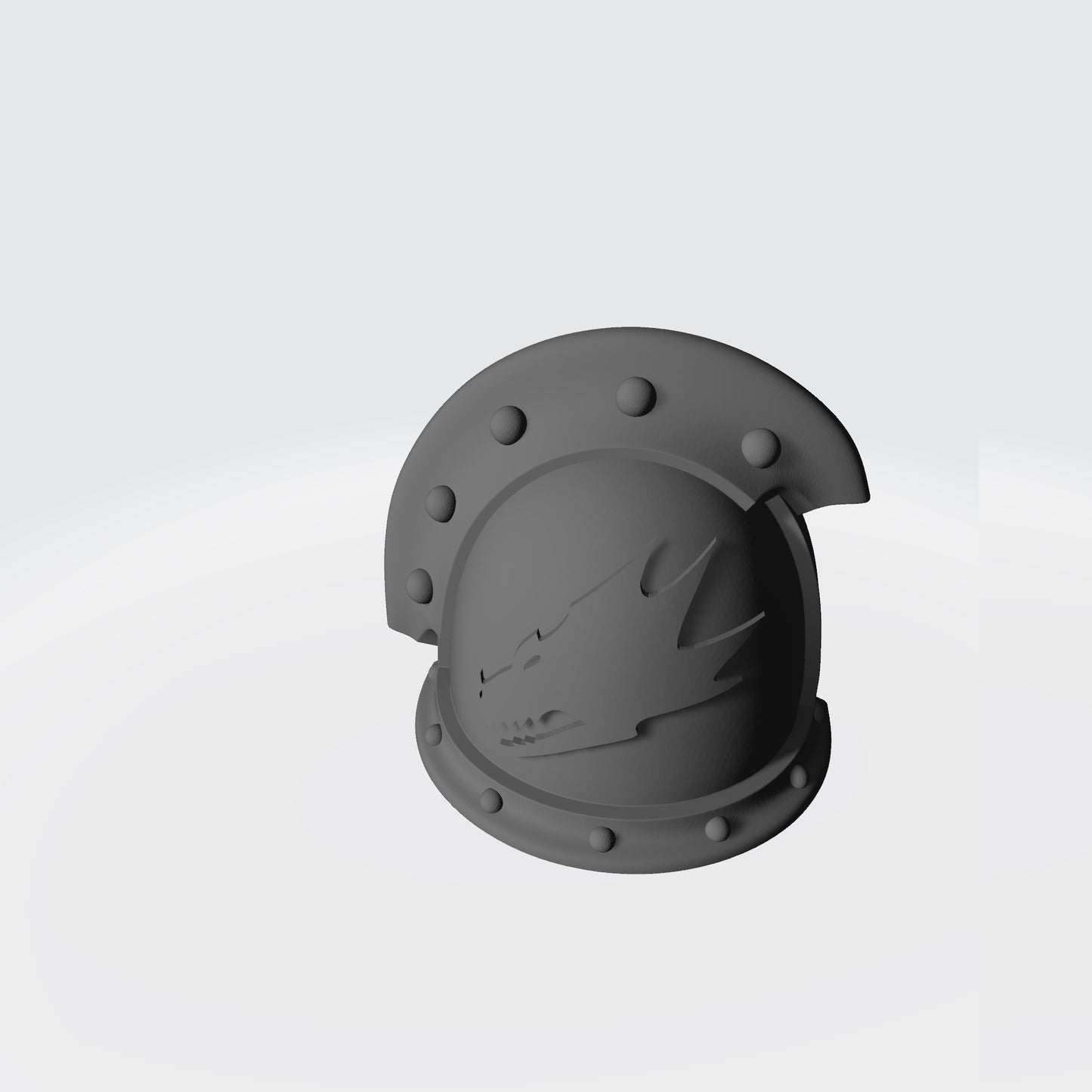 Salamanders Legion MKIII 3 Quarter Studded (with Rivets) Sword Breaker Shoulder Pad for McFarlane Toys Action Figures