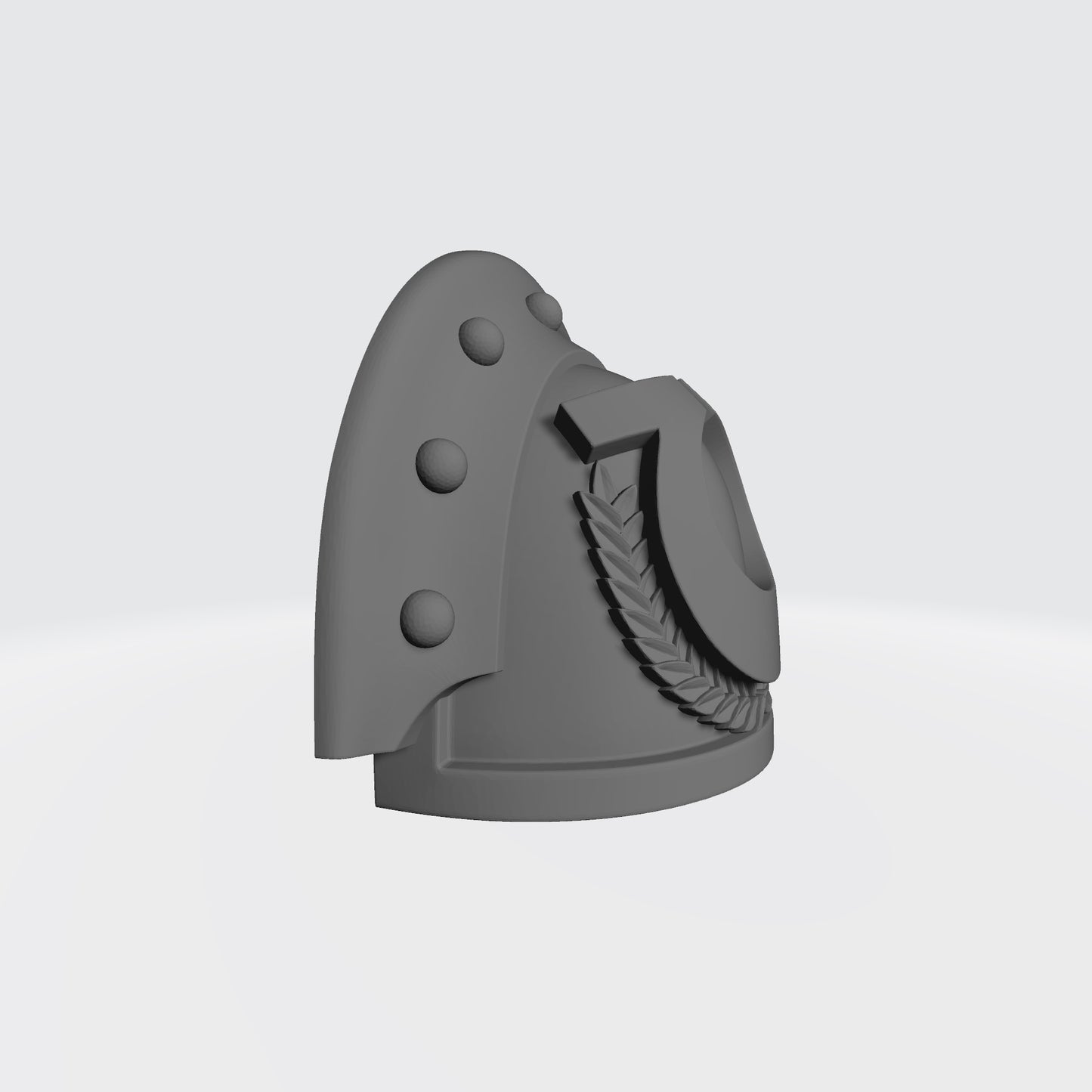 Ultramarines MK III Shoulder Pad with Laurel Wreath 3 Quarter Studded Left Pauldron for McFarlane Toys Space Marines