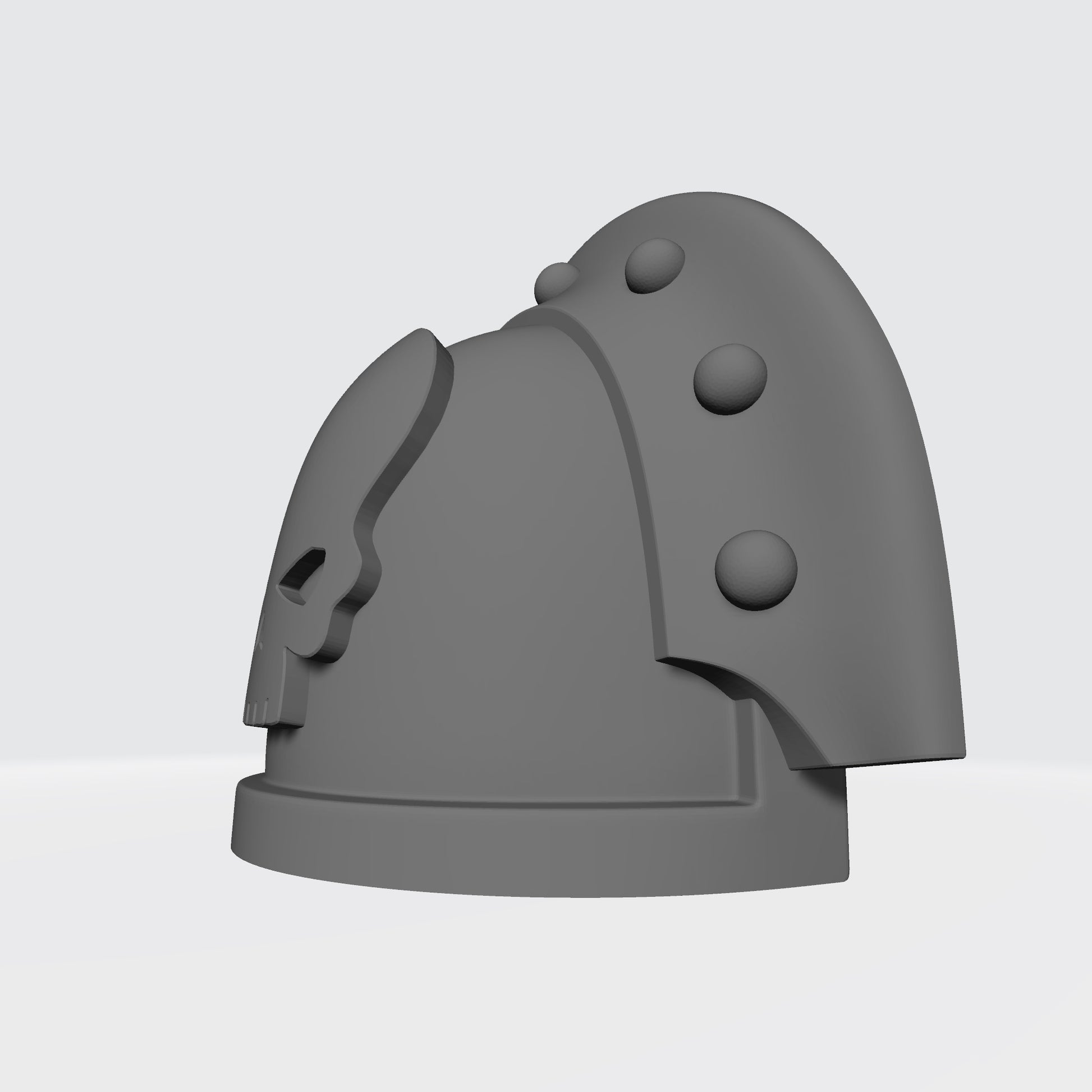 Space Marine Mortifactors Chapter MKIII Full Sword Breaker Studded with Rivets Shoulder Pad for McFarlane Toys Action Figures