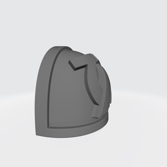 Ultramarines MK IV Shoulder Pad with Chevron Omega for McFarlane Toys Space Marines