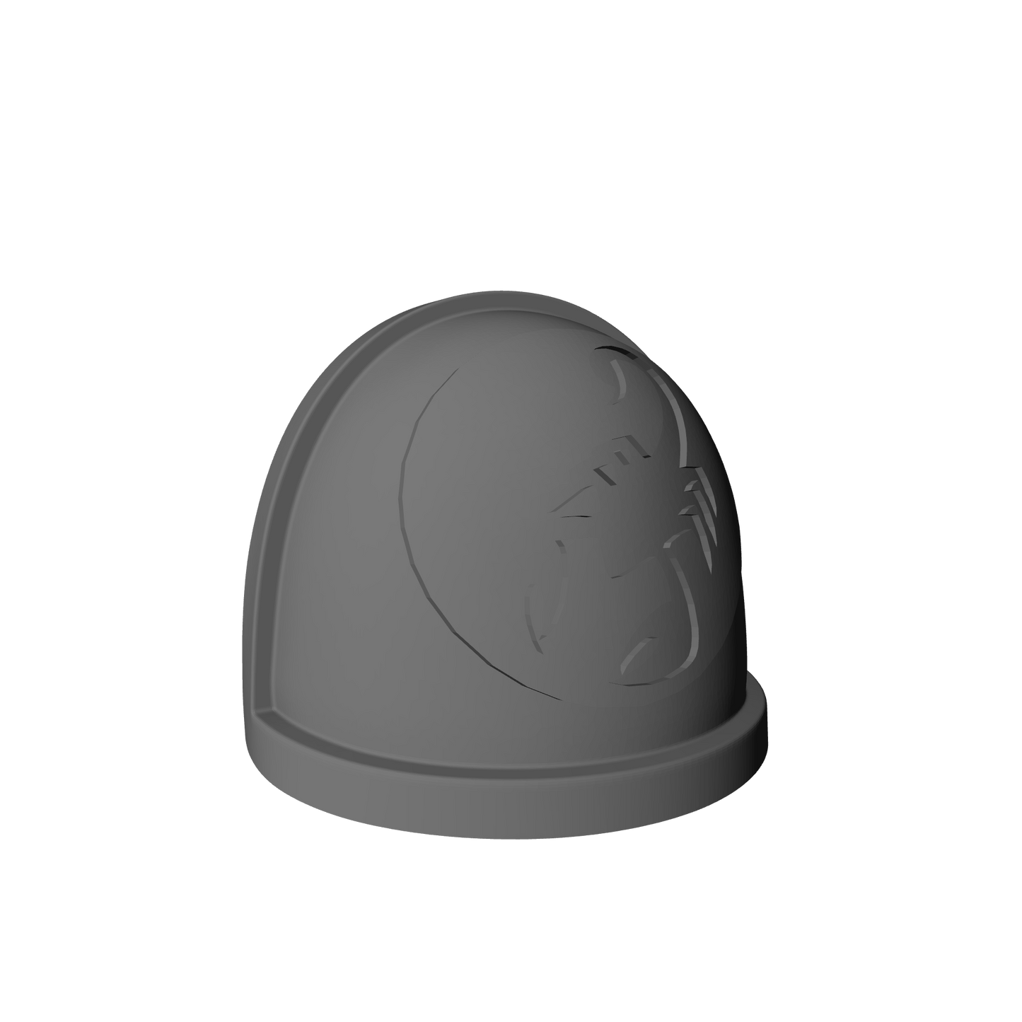Red Scorpions Chapter MK IV Shoulder Pad for McFarlane Toys Loyalist Marine Action Figures Custom 1:12th Scale Pauldron