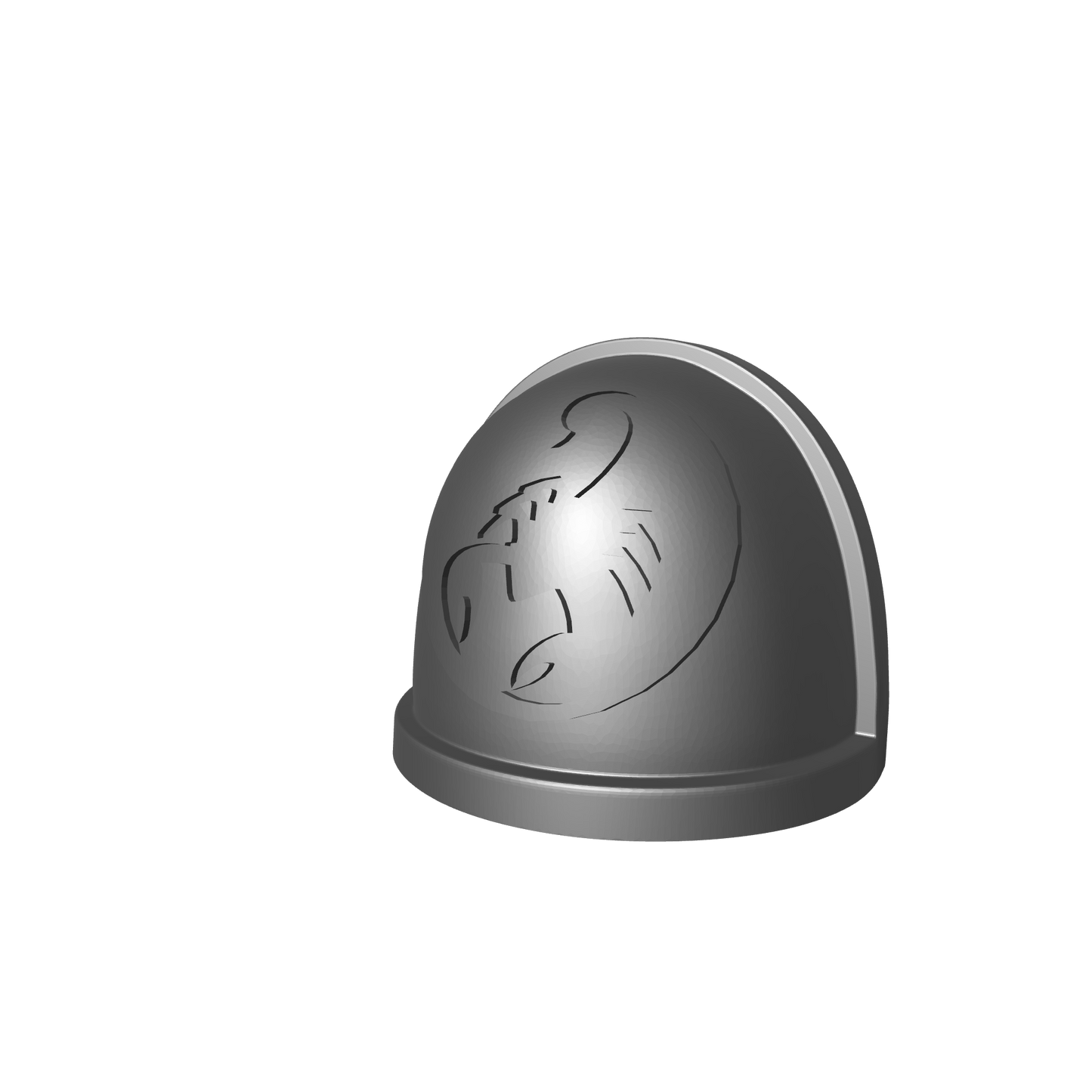 Red Scorpions Chapter MK IV Shoulder Pad for McFarlane Toys Loyalist Marine Action Figures Custom 1:12th Scale Pauldron