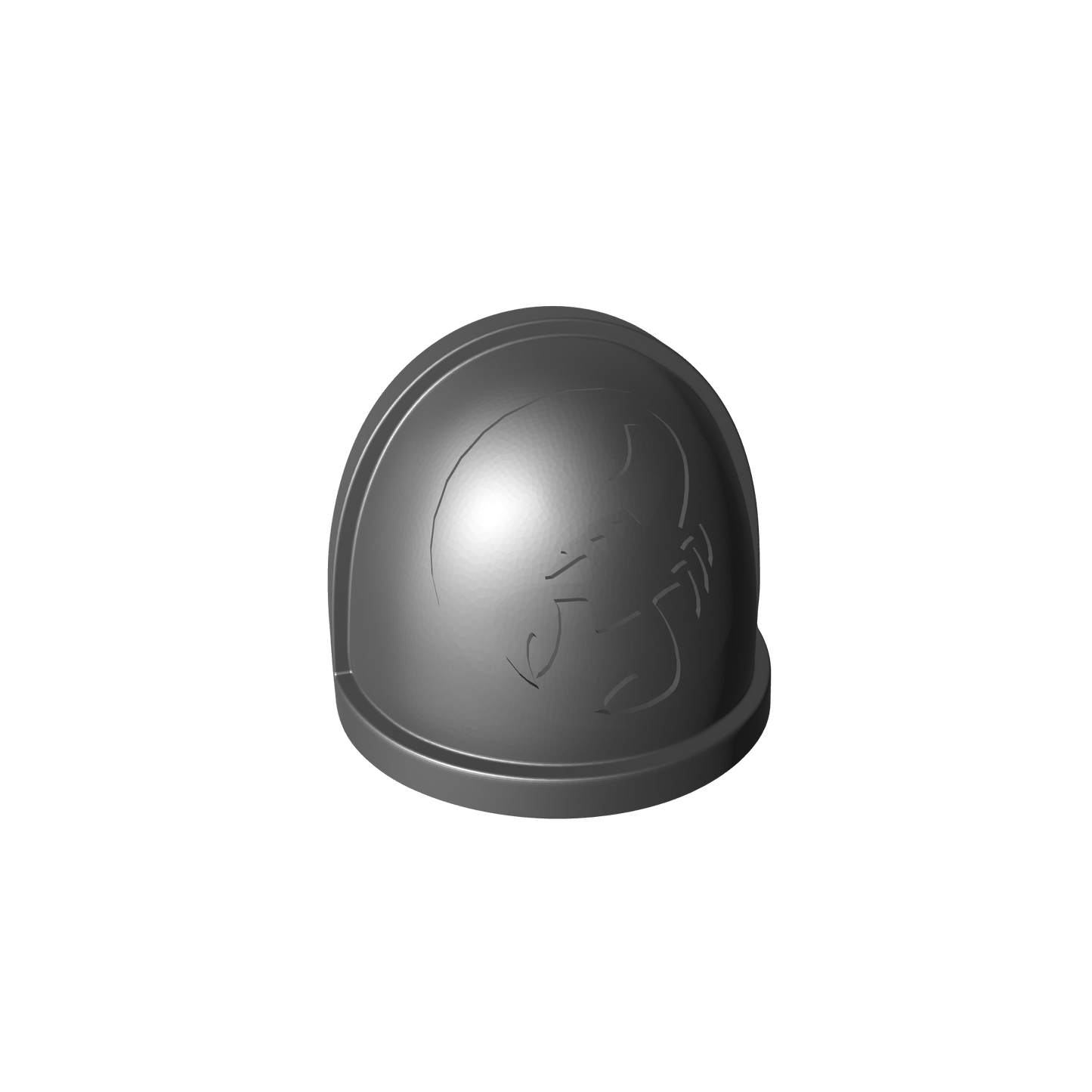 Red Scorpions Chapter MK IV Shoulder Pad for McFarlane Toys Loyalist Marine Action Figures Custom 1:12th Scale Pauldron