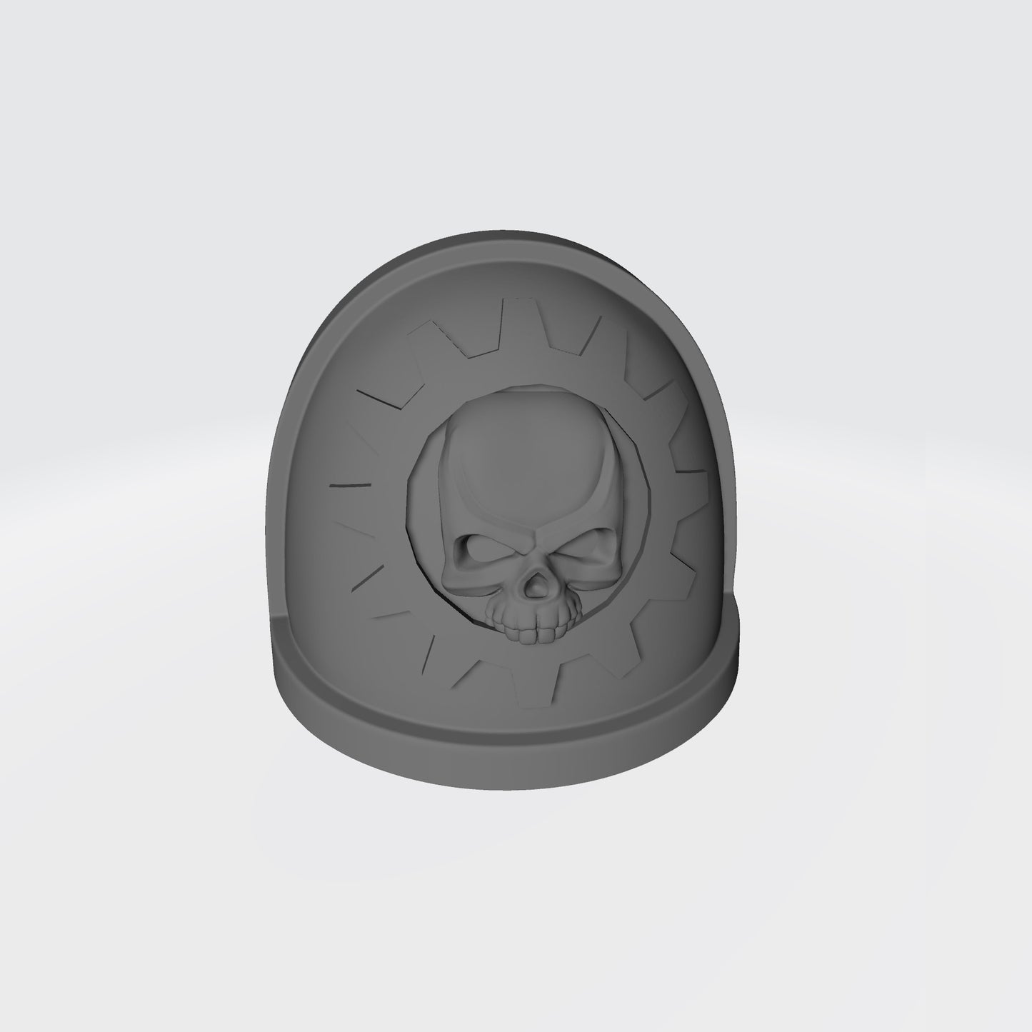 Techmarine MKIV Shoulder Pad Cog with Skull for McFarlane Toys Space Marine Action Figures