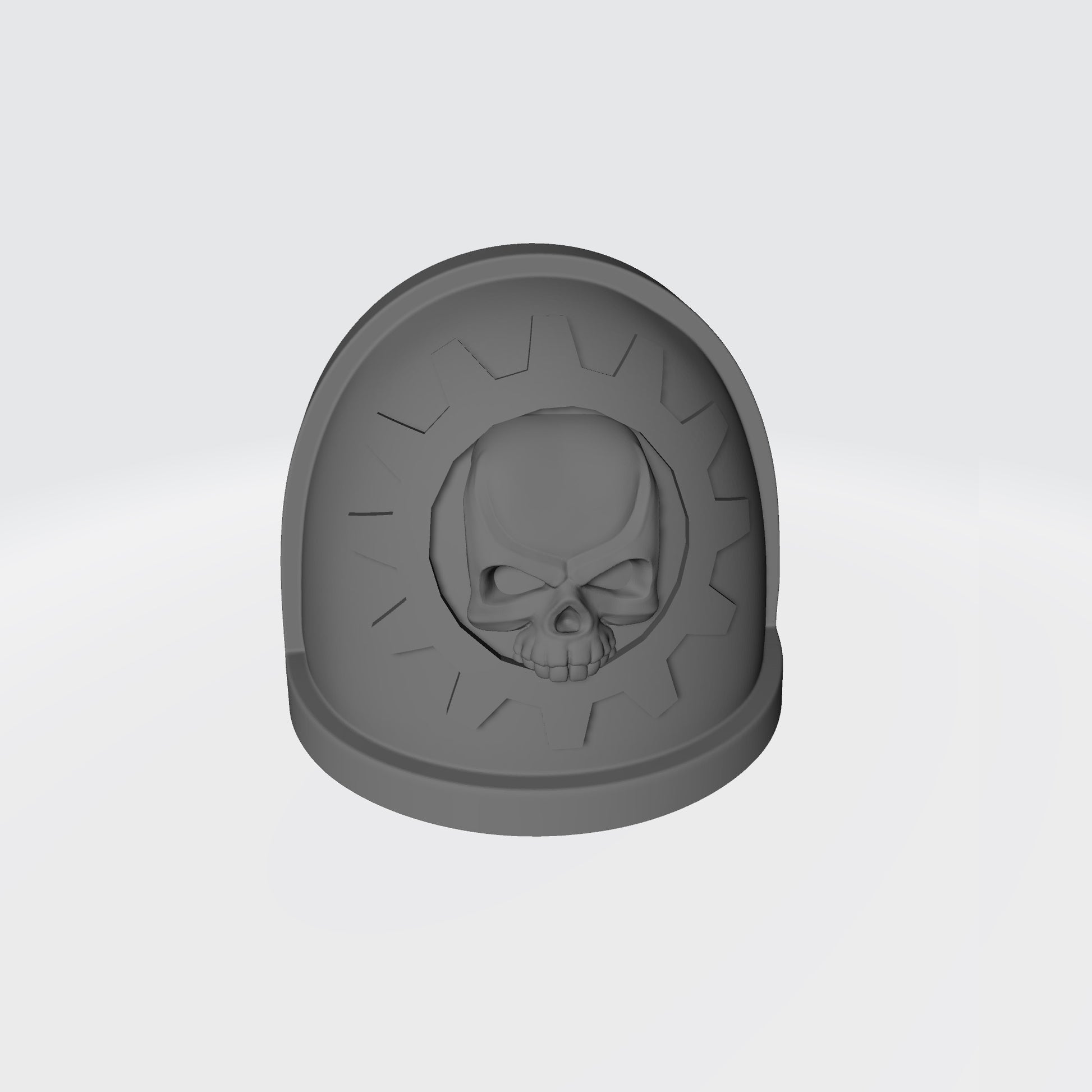 Techmarine MKIV Shoulder Pad Cog with Skull for McFarlane Toys Space Marine Action Figures