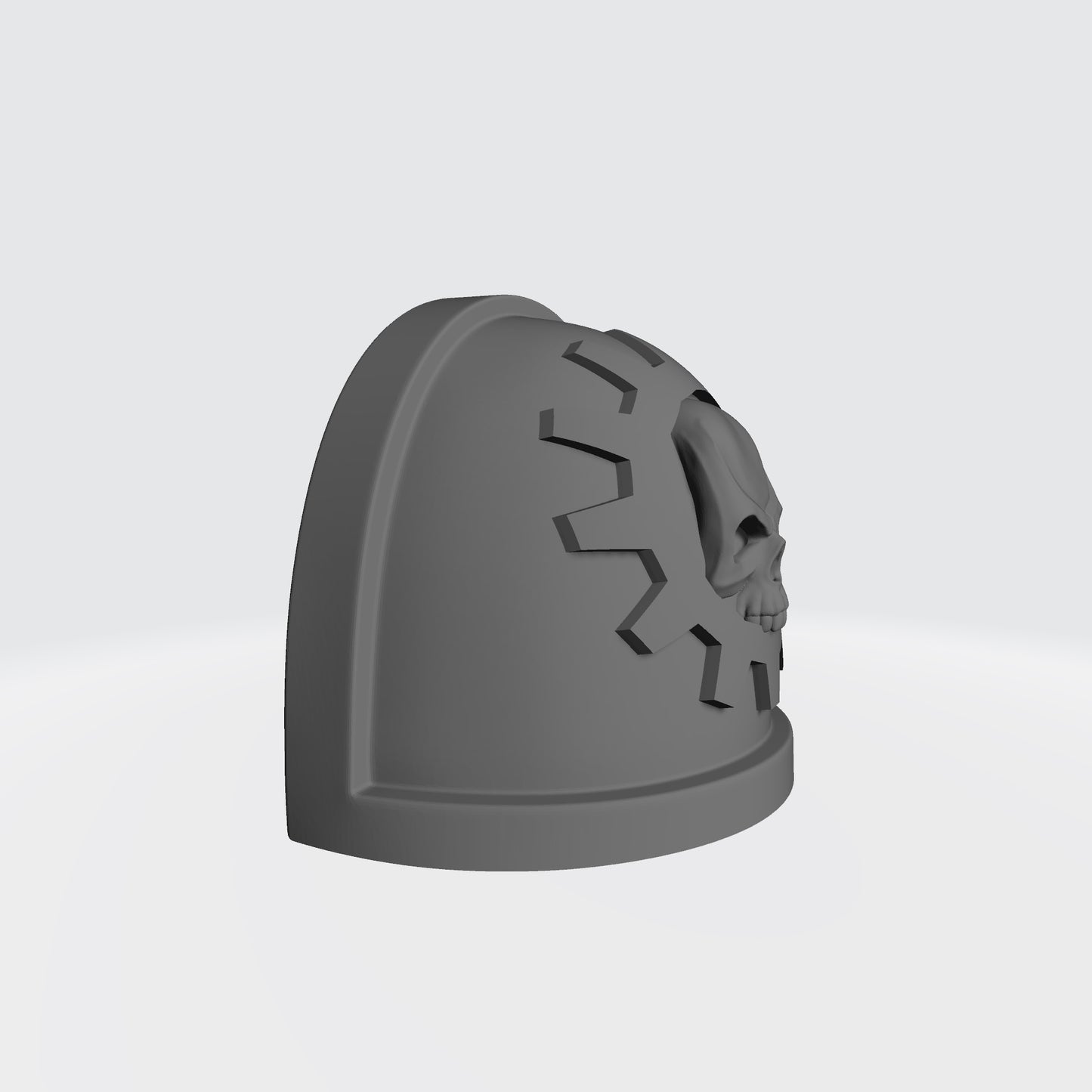 Techmarine MKIV Shoulder Pad Cog with Skull for McFarlane Toys Space Marine Action Figures
