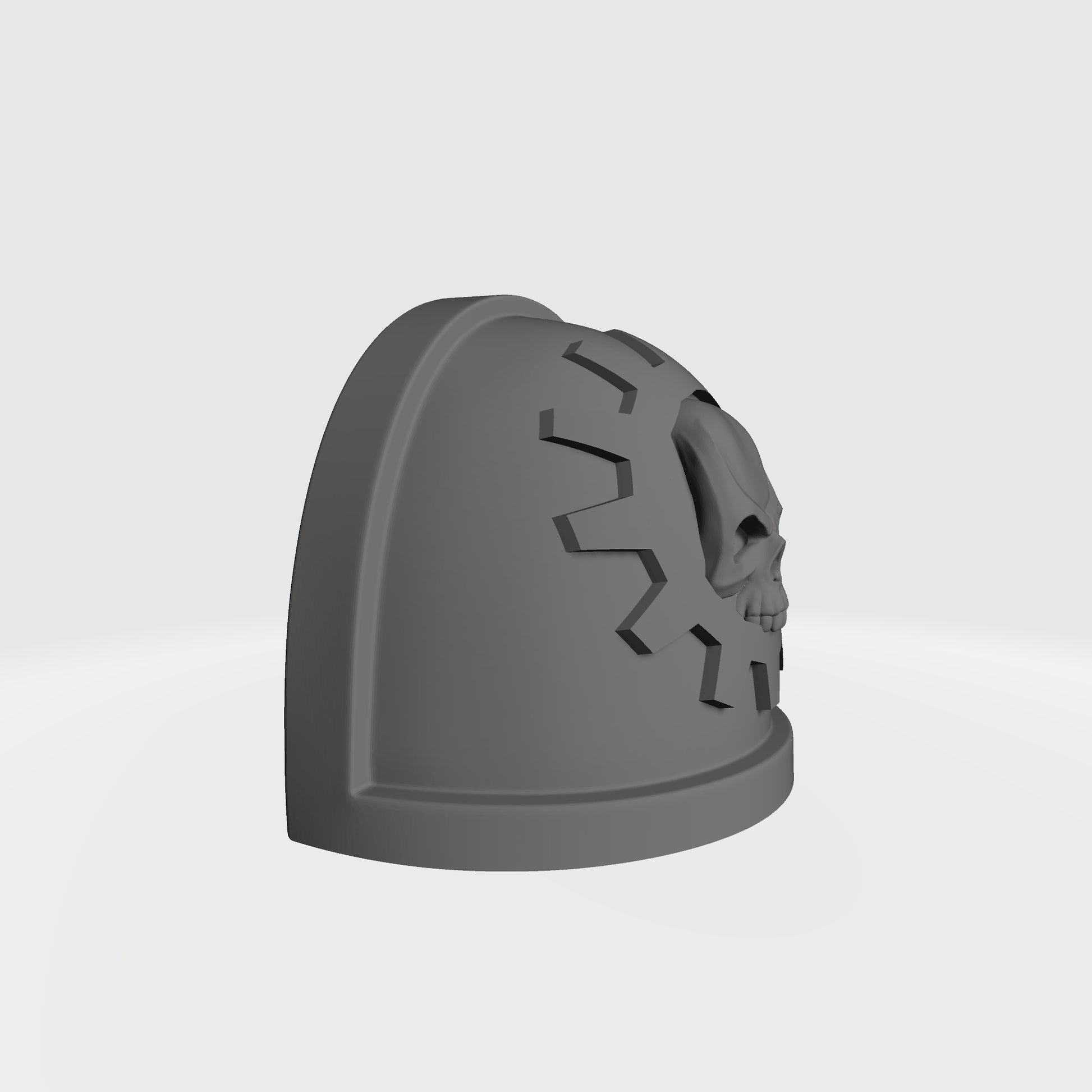 Techmarine MKIV Shoulder Pad Cog with Skull for McFarlane Toys Space Marine Action Figures