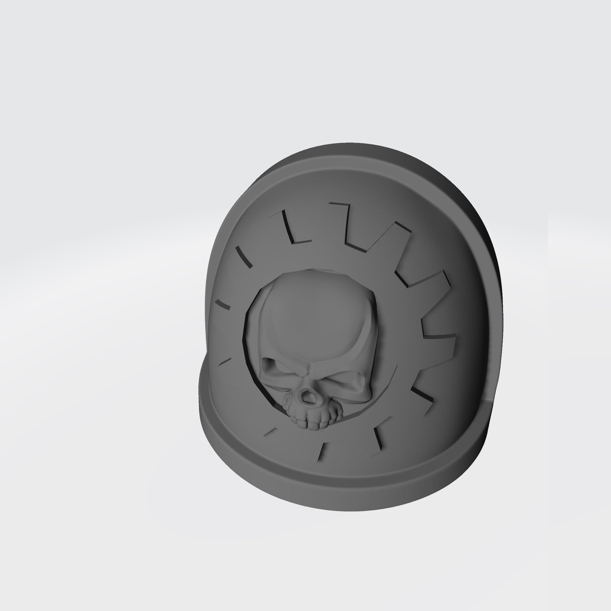 Techmarine MKIV Shoulder Pad Cog with Skull for McFarlane Toys Space Marine Action Figures