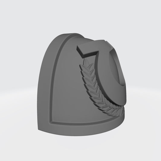 Ultramarines MK IV Shoulder Pad with Laurel Wreath for McFarlane Toys Space Marines